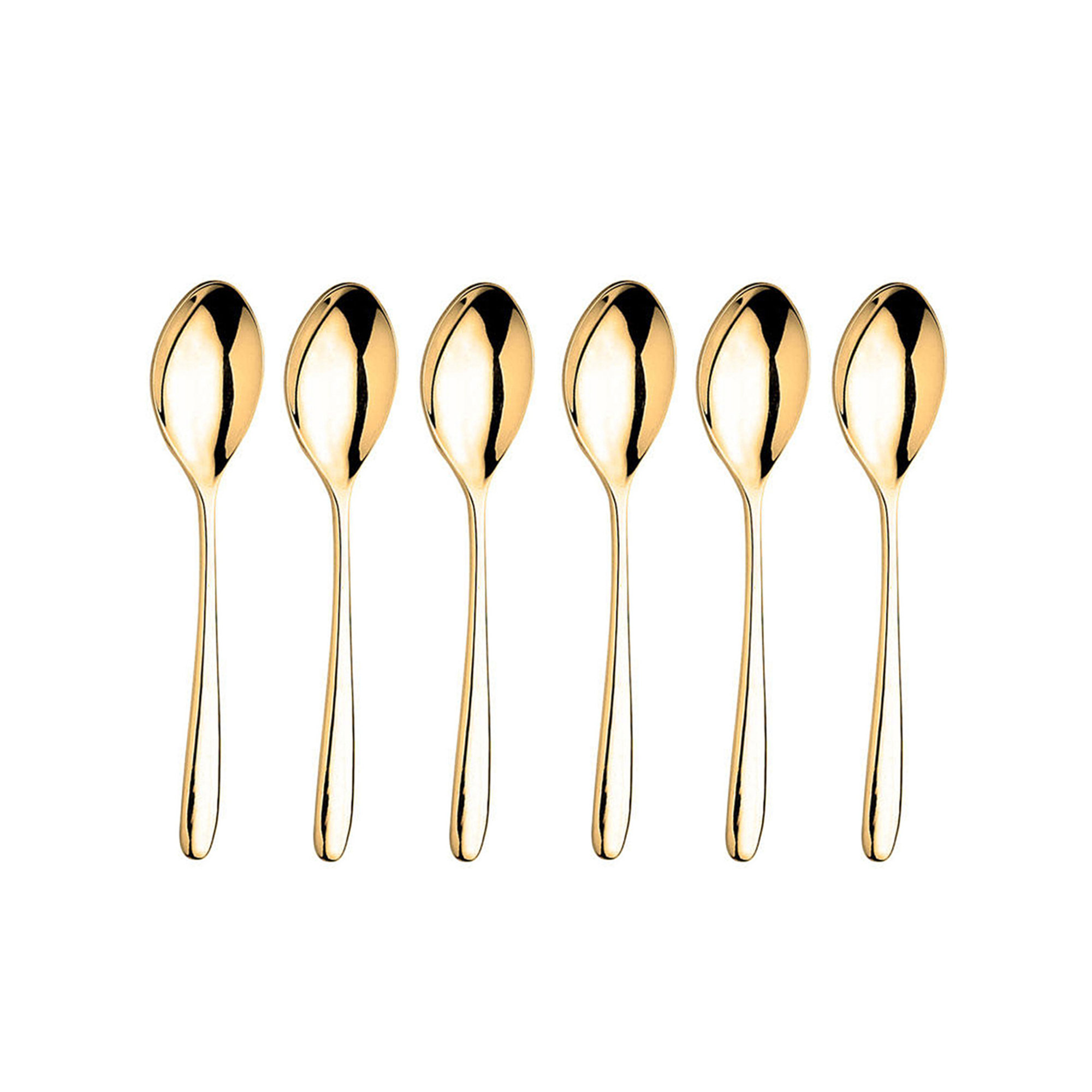 Novecento pvd oro set 6pz cucchiaini dessert Inoxriv vista0