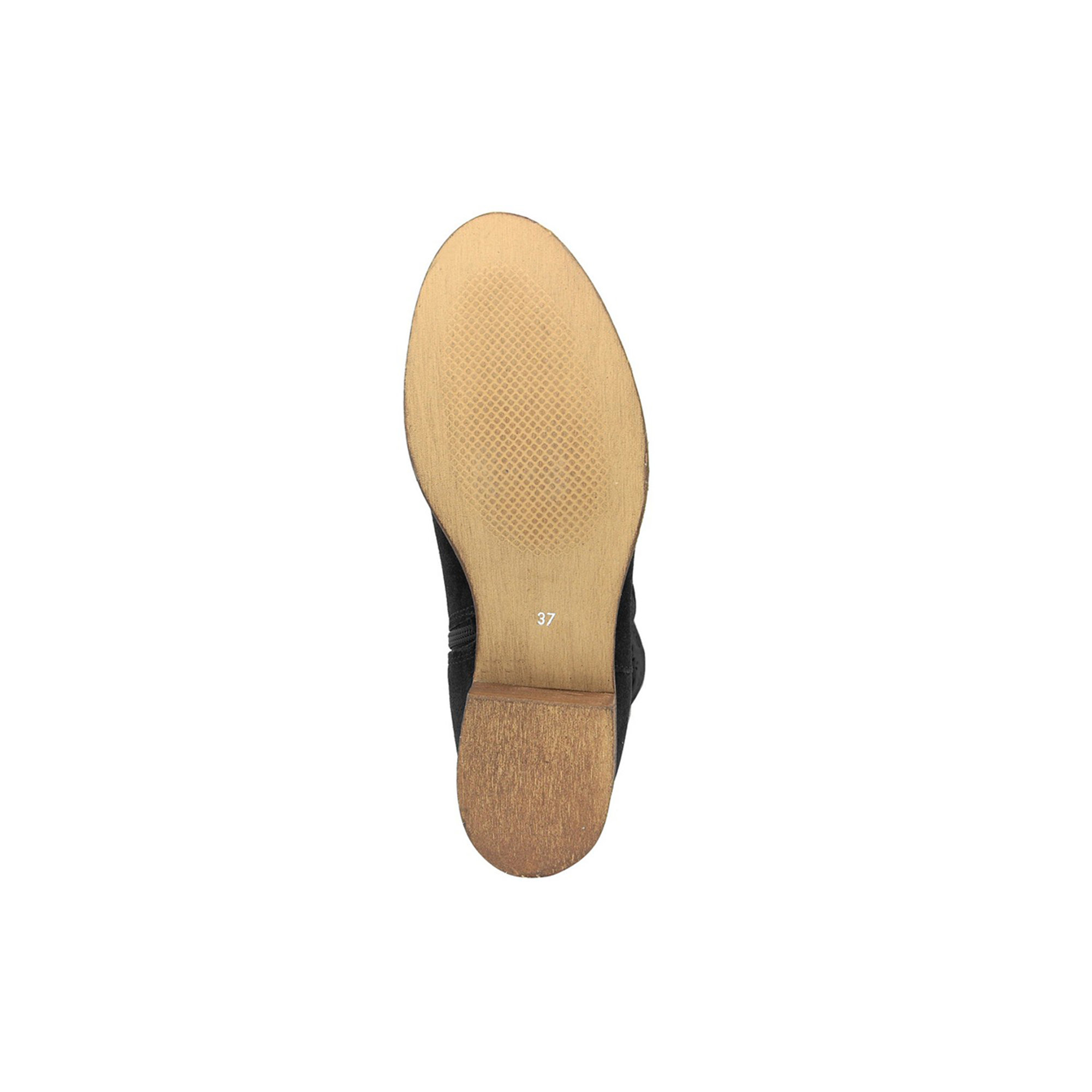 Botines de ante negro con bordado Bluetag vista4