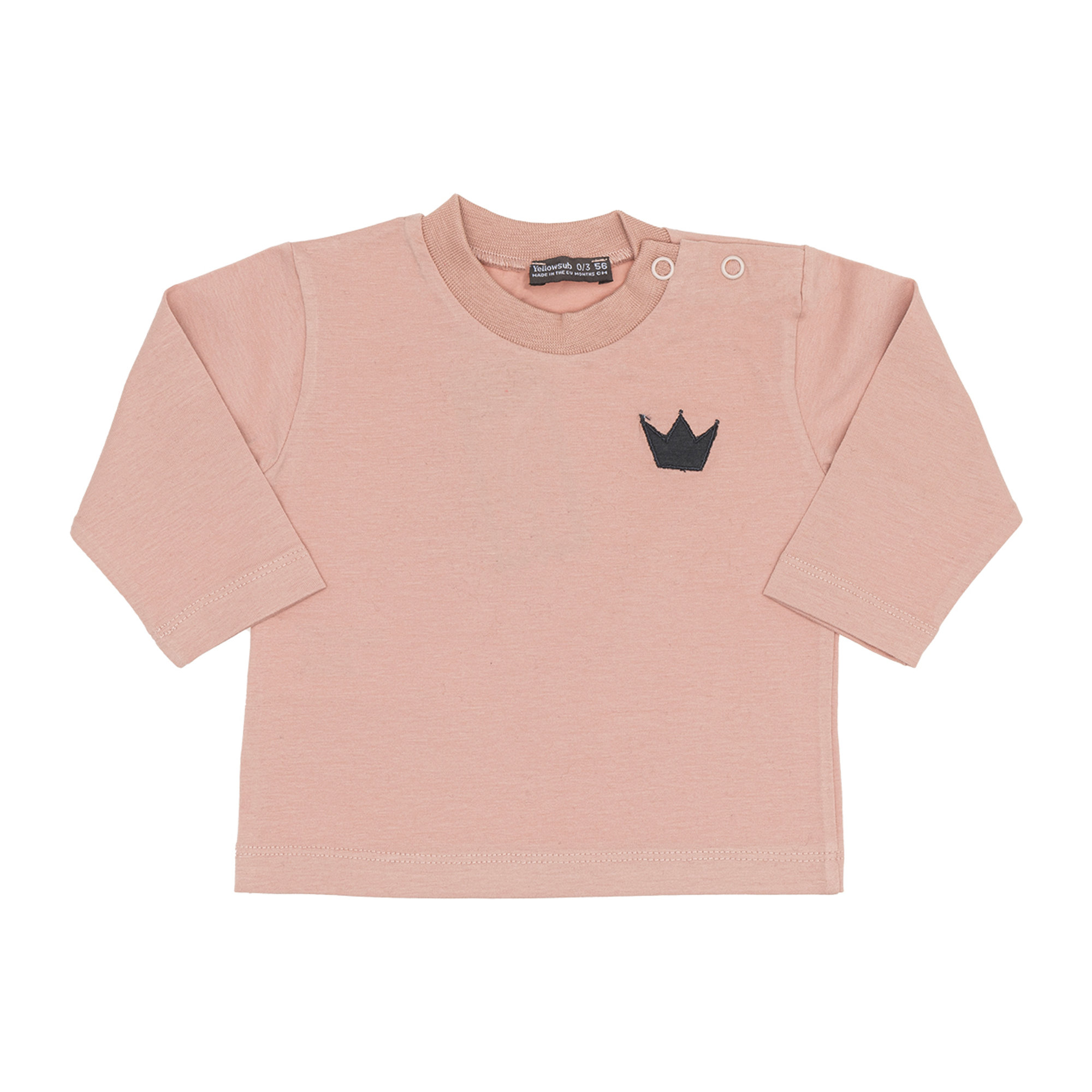 Maglia rosa a maniche lunghe con corona Yellowsub vista0