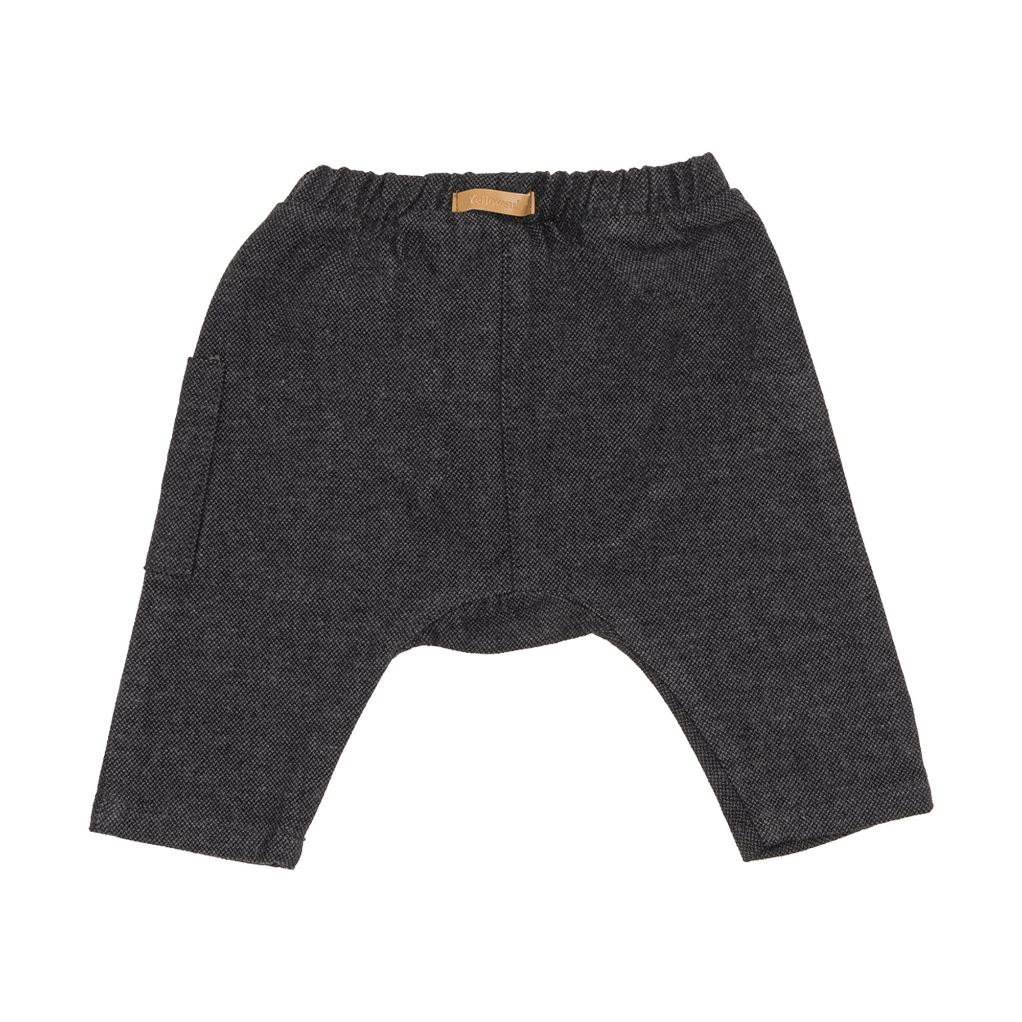 Pantaloni baggie grigi con bottoni Yellowsub vista2