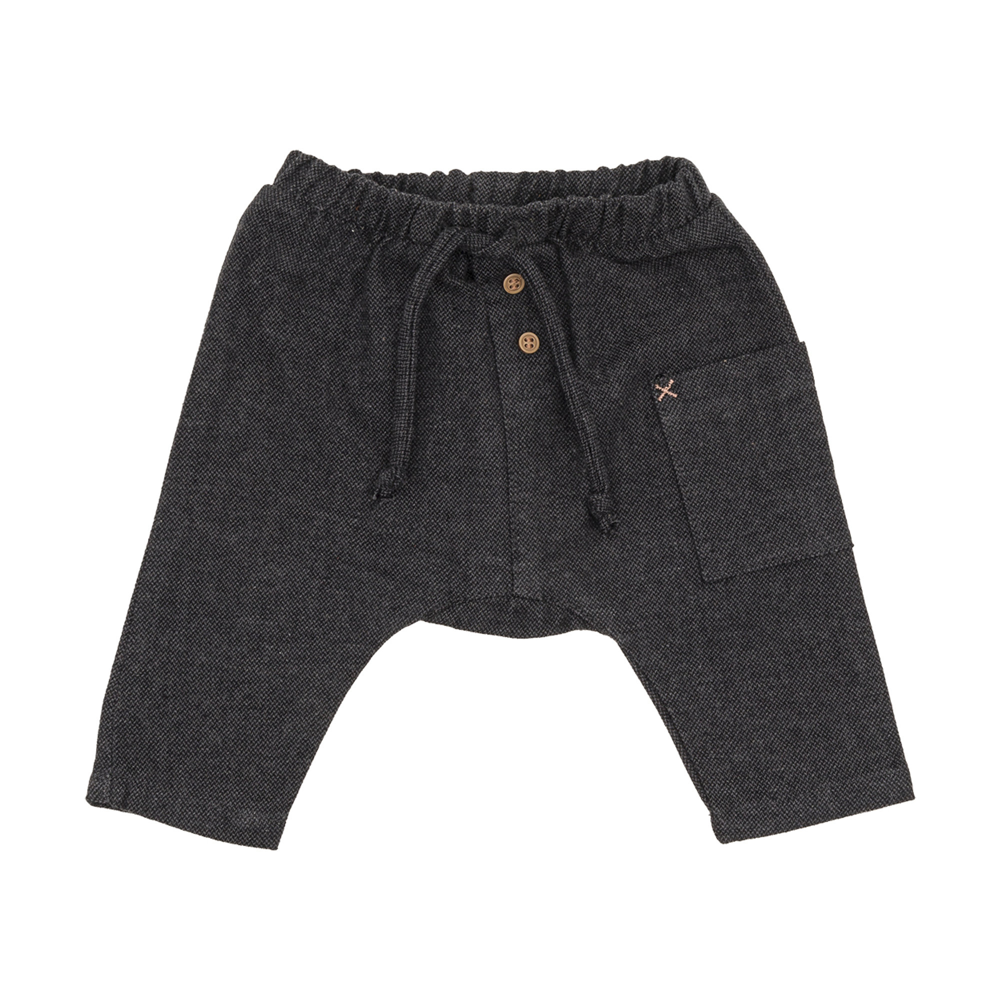 Pantaloni baggie grigi con bottoni Yellowsub vista0