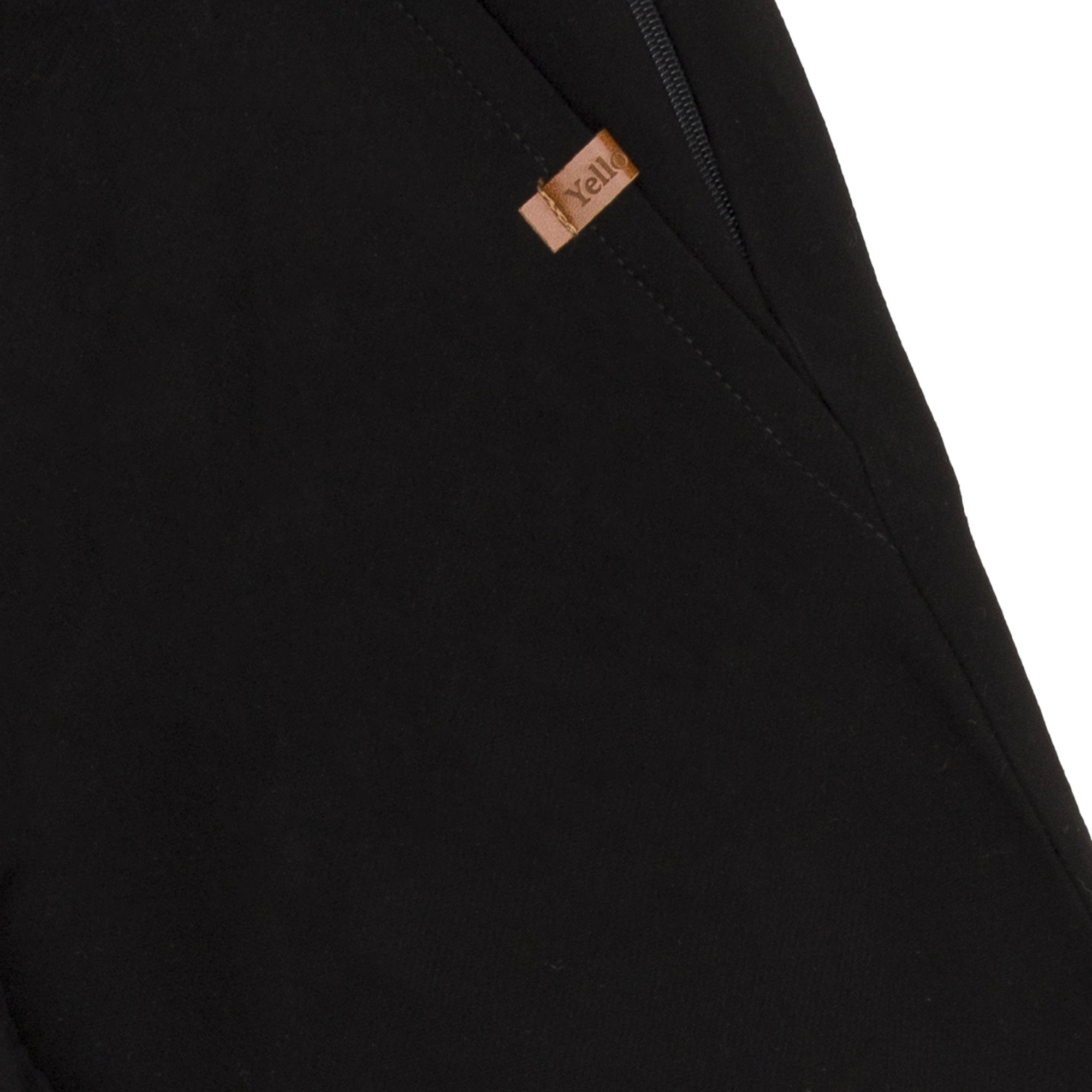 Pantaloni morbidi in viscosa neri Yellowsub vista1