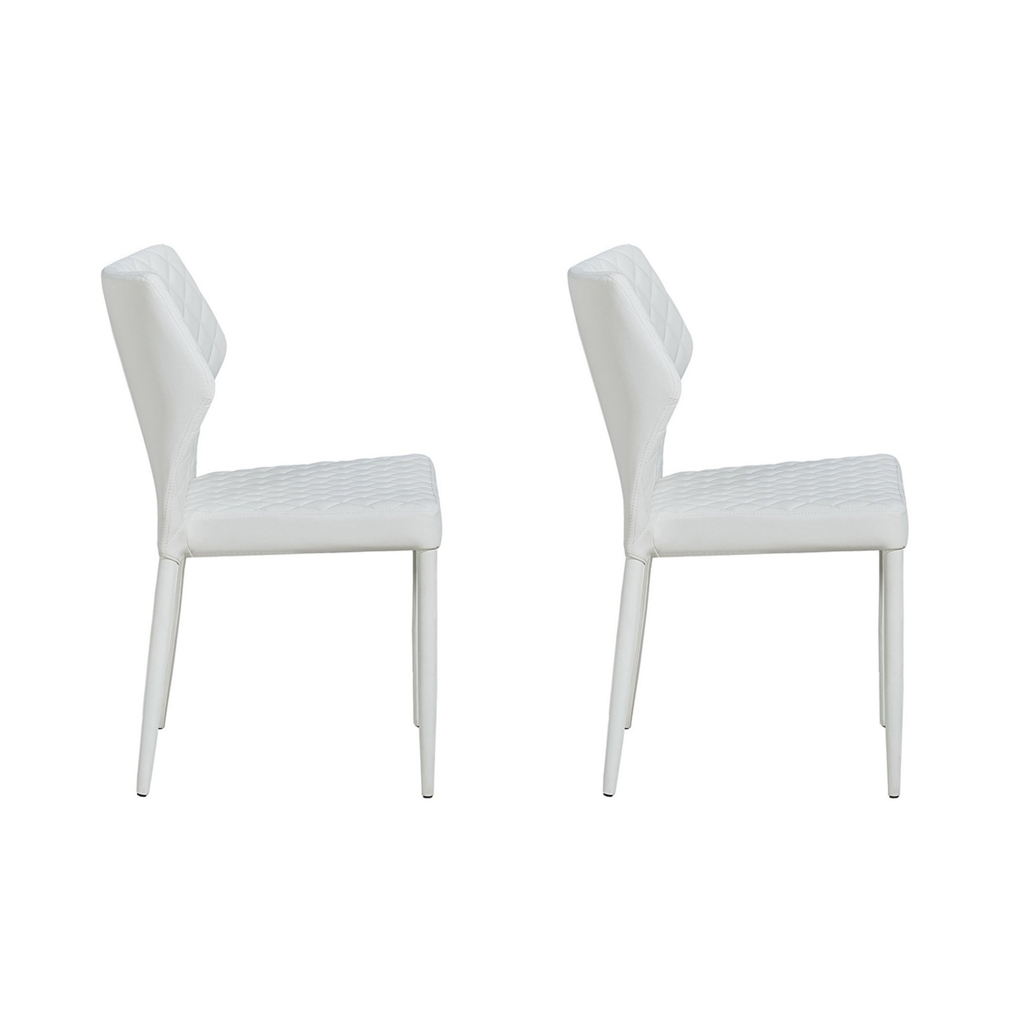 Juego de 2 sillas Ara, color blanco Vado a vivere da sola vista1