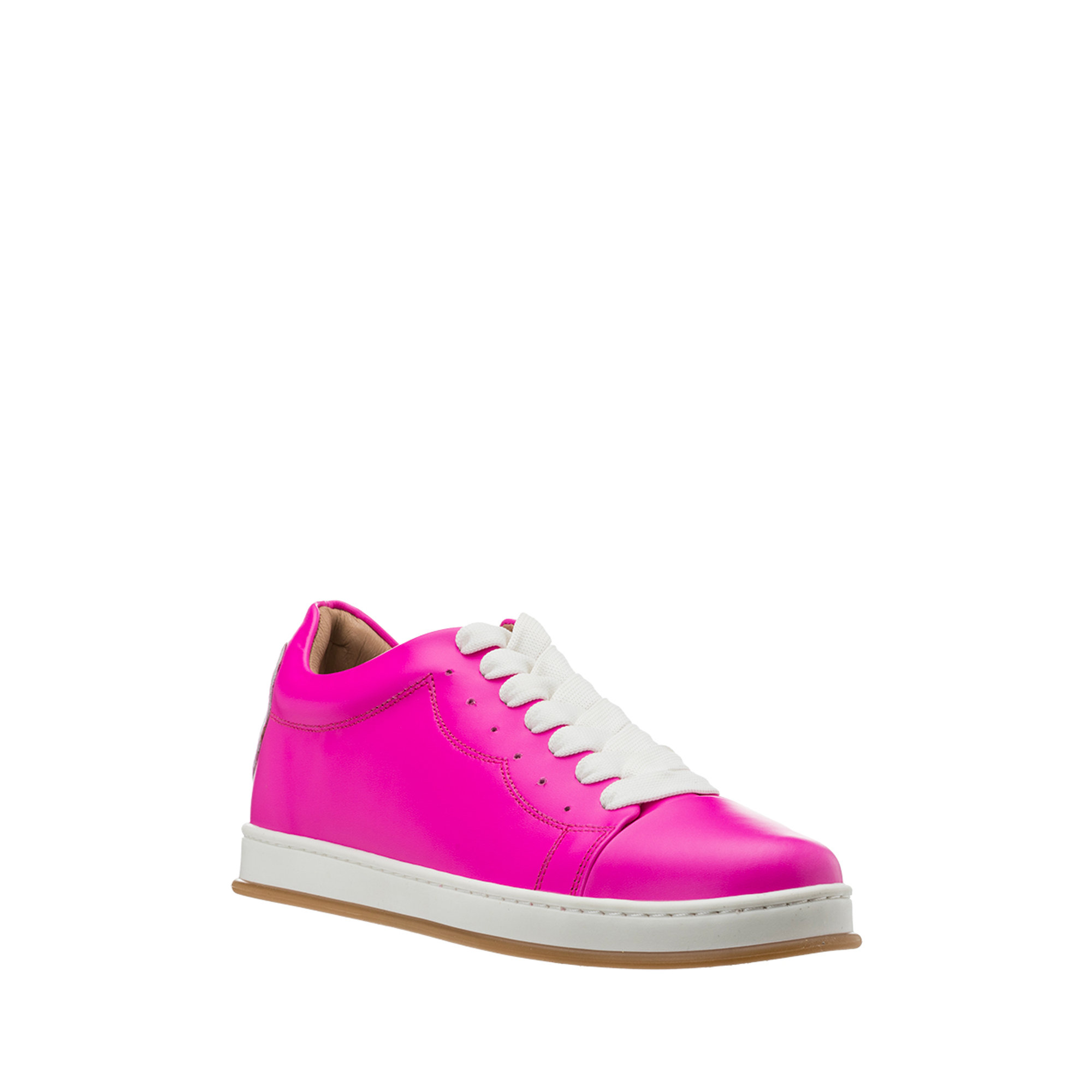 Sneakers basse con cuore posteriore fucsia Twinset vista1