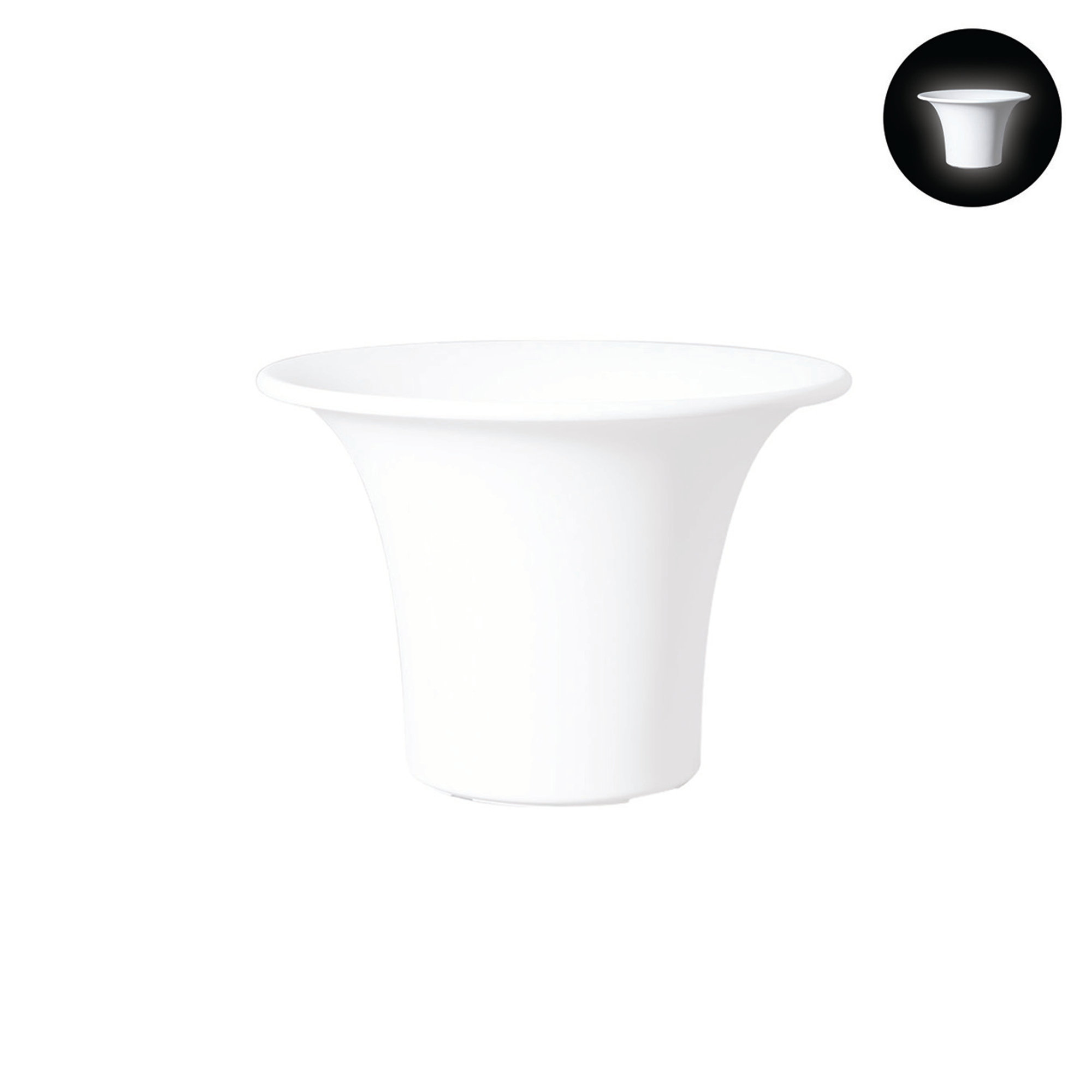 Vaso CONE luminoso 130x90, colore neutro Serralunga vista0