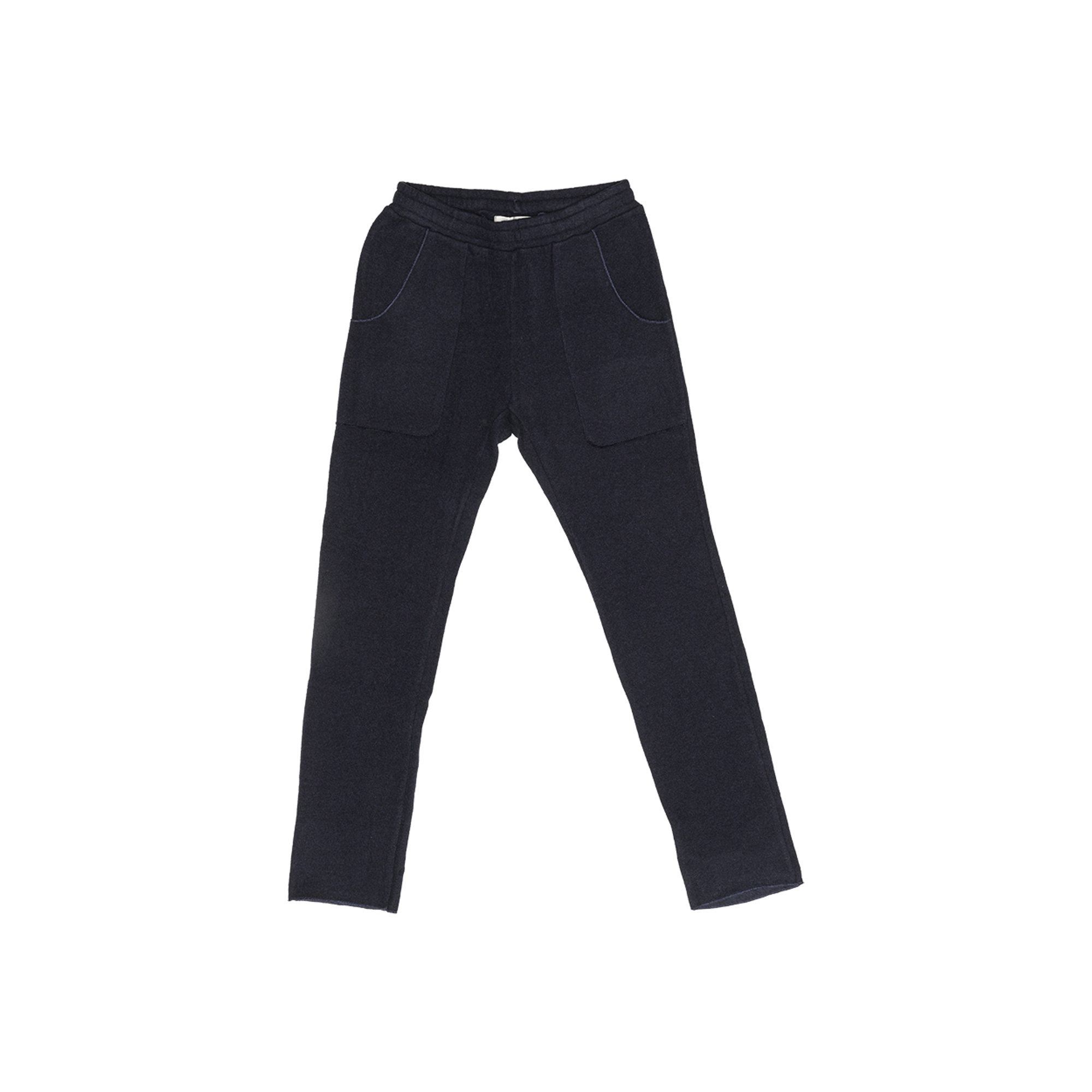Pantlaone blu in cotone caldo con elastico FRUGOO vista0