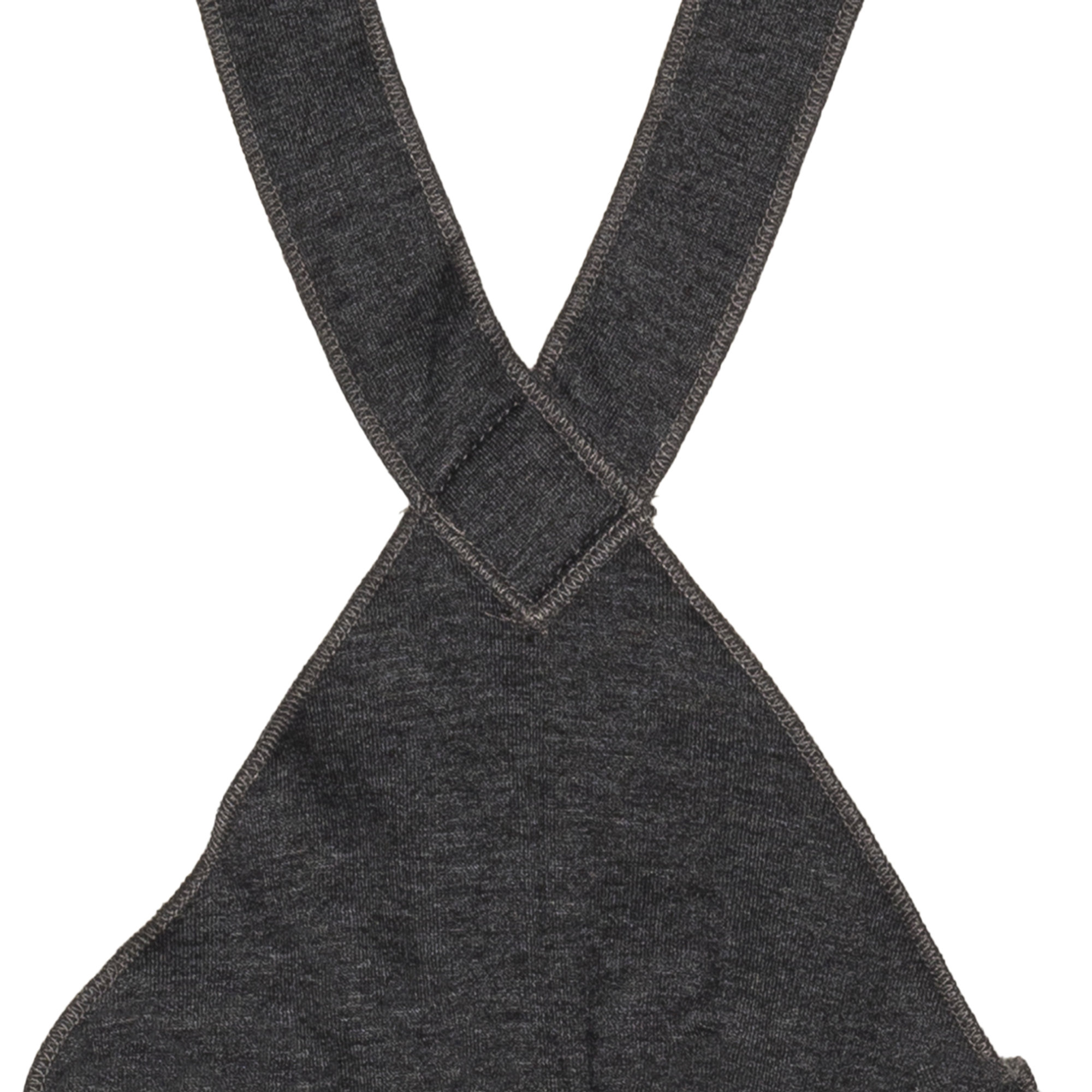 Salopette in cotone grigio con bretelle FRUGOO vista2