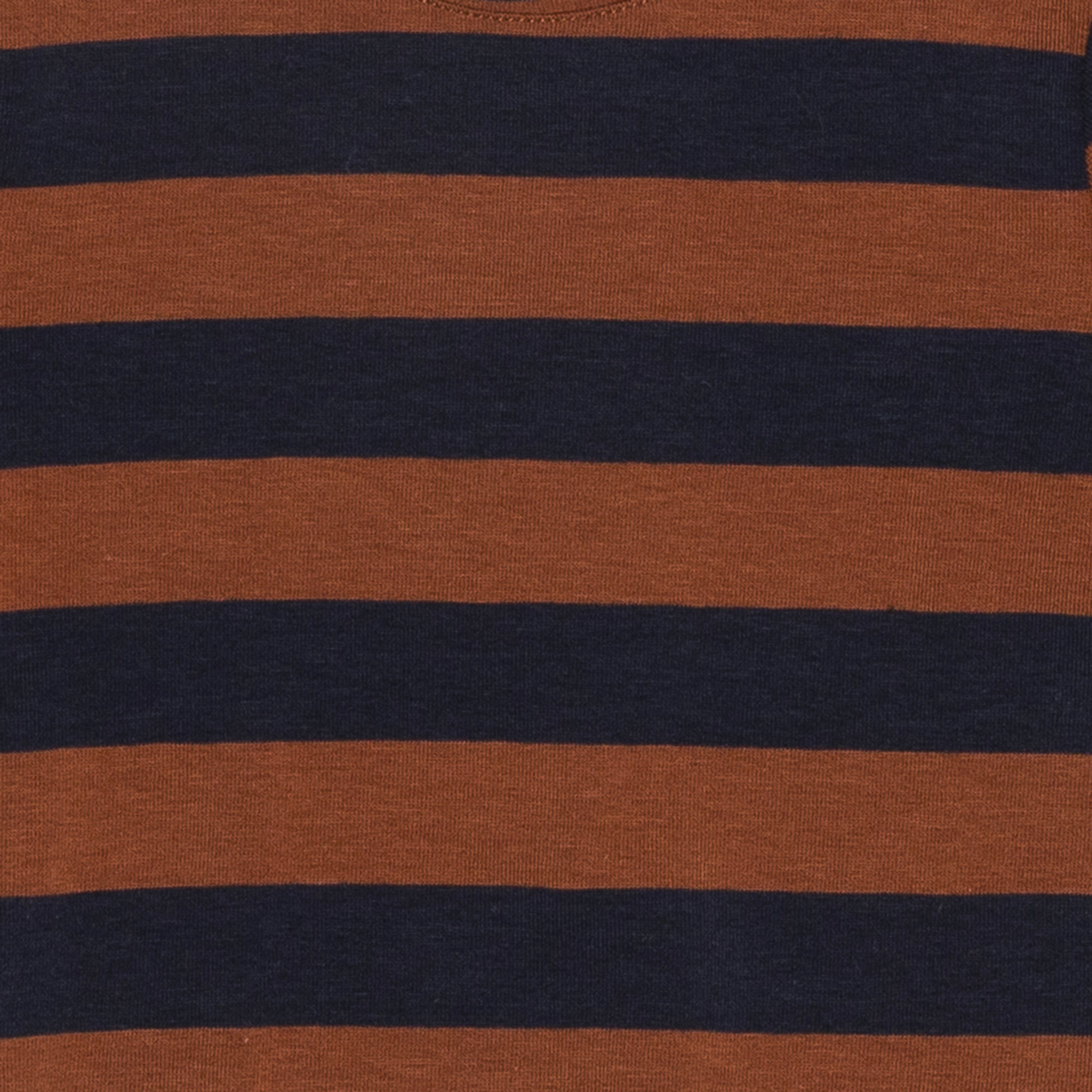T-shirt a righe blu e ruggine FRUGOO vista2
