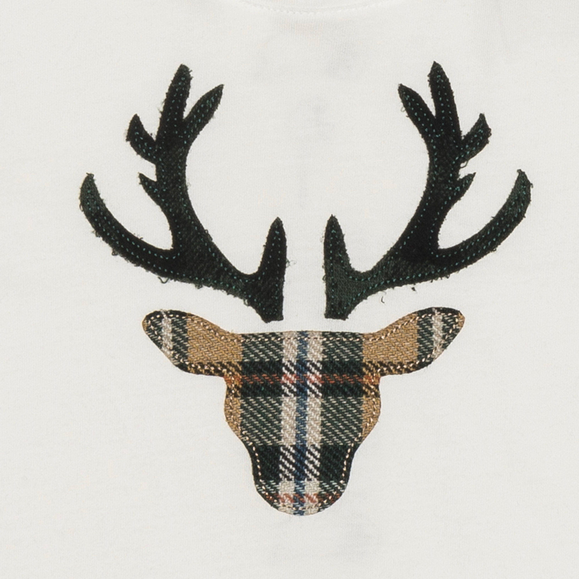 T-shirt in cotone a mancihe lunghe con renna FRUGOO vista1
