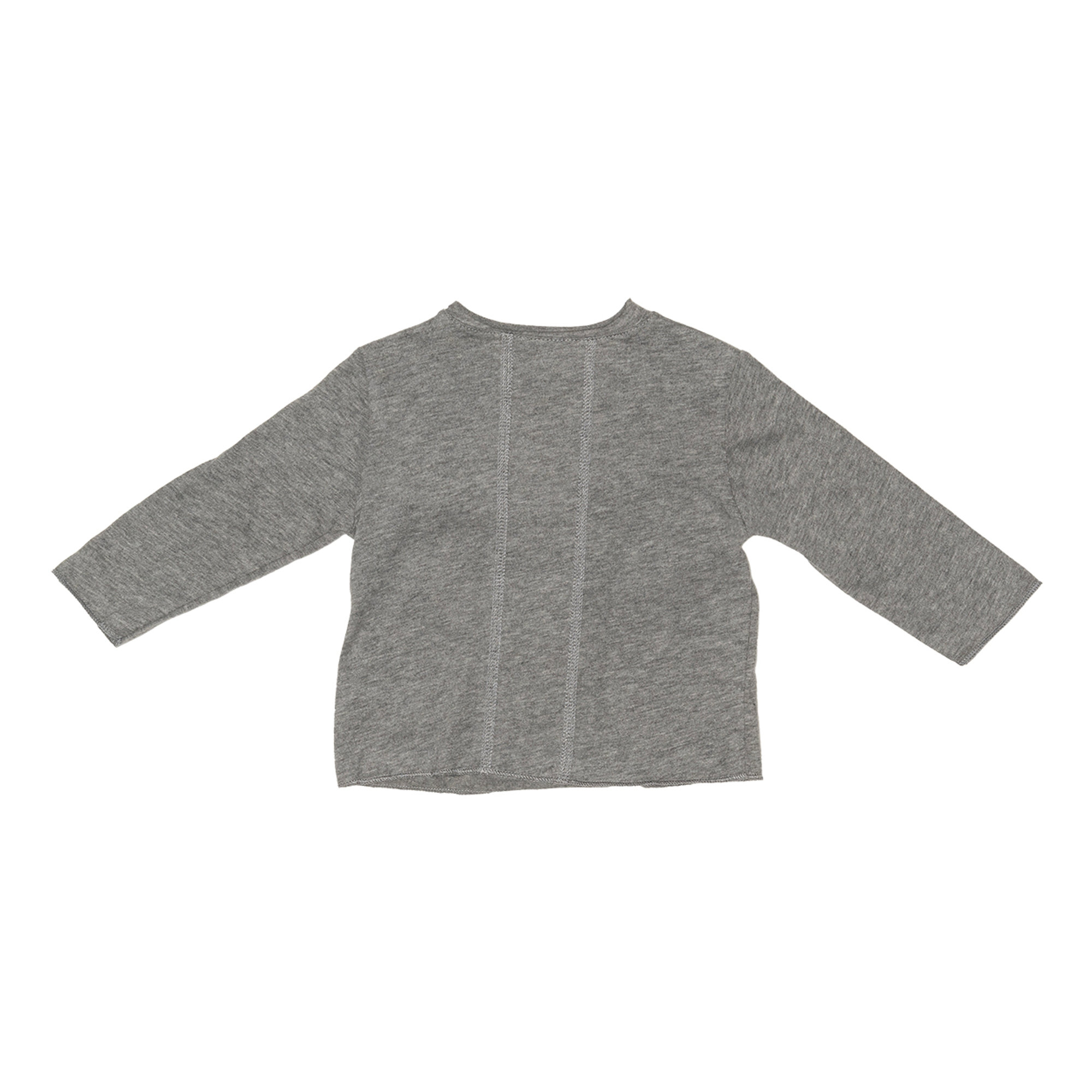 T-shirt grigia con occhi e fioco FRUGOO vista1