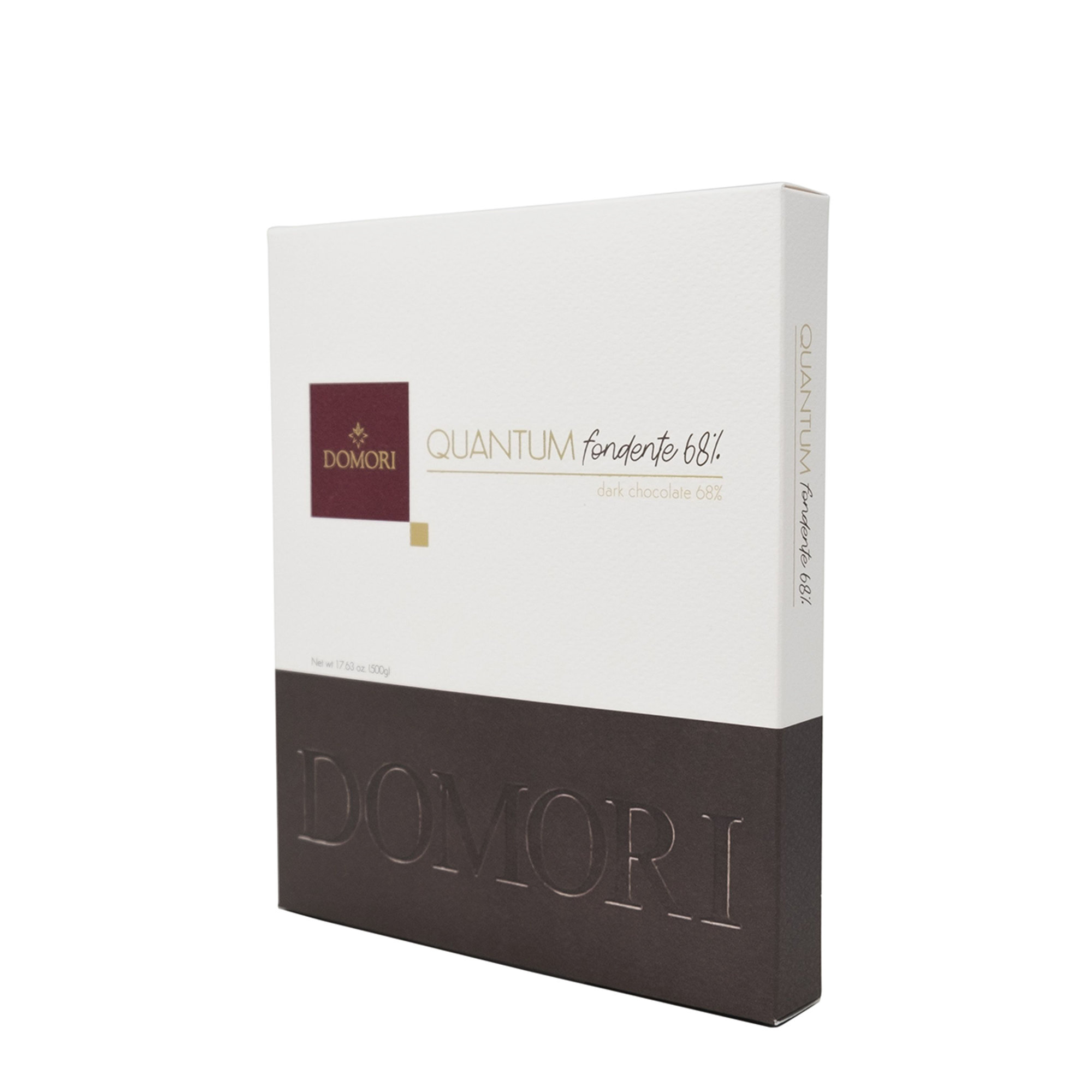 Quantum cioccolato fondente Tanzania 68% 500 gr Domori vista1