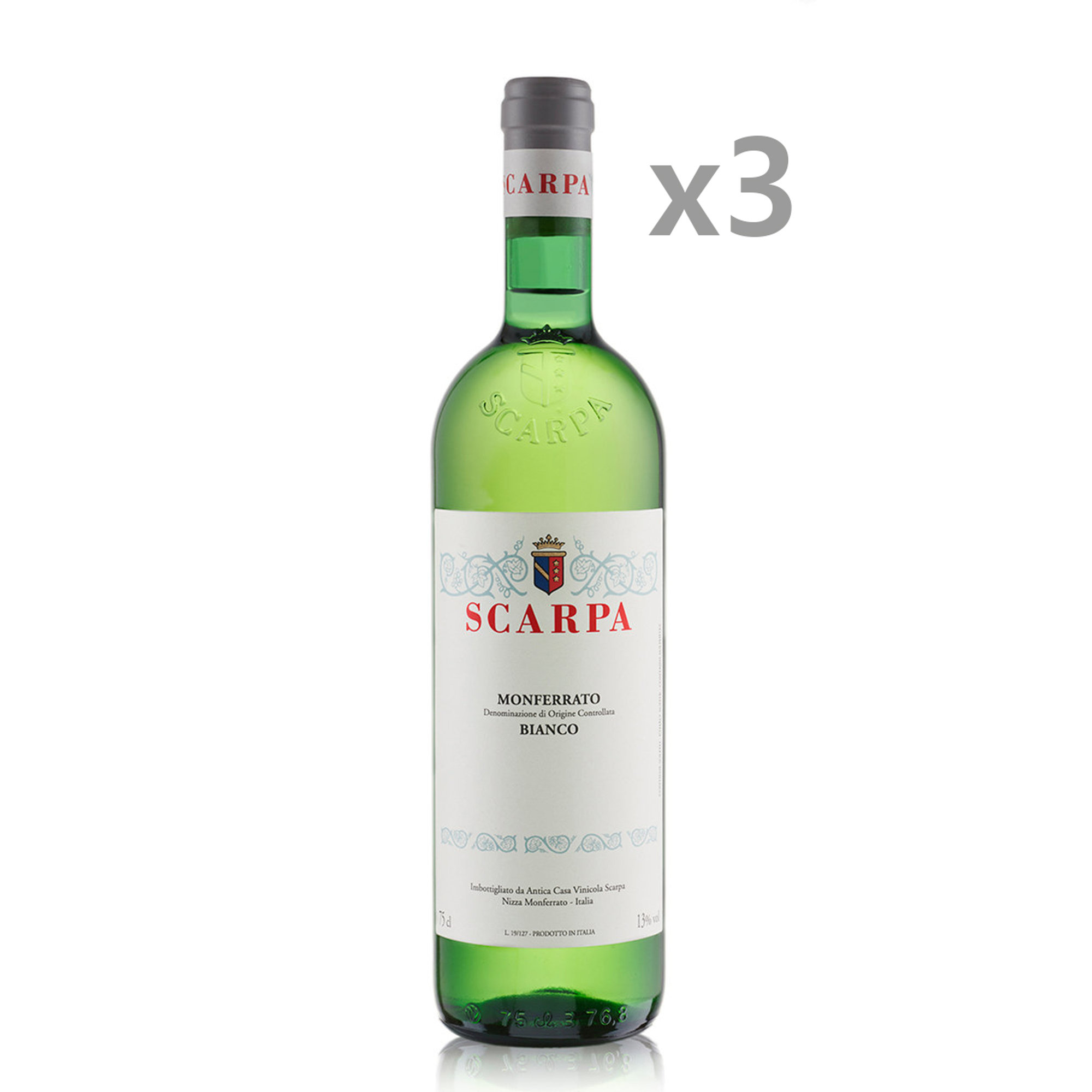 3 bottiglie - Monferrato Bianco "Timorasso" 2019 Scarpa vista0