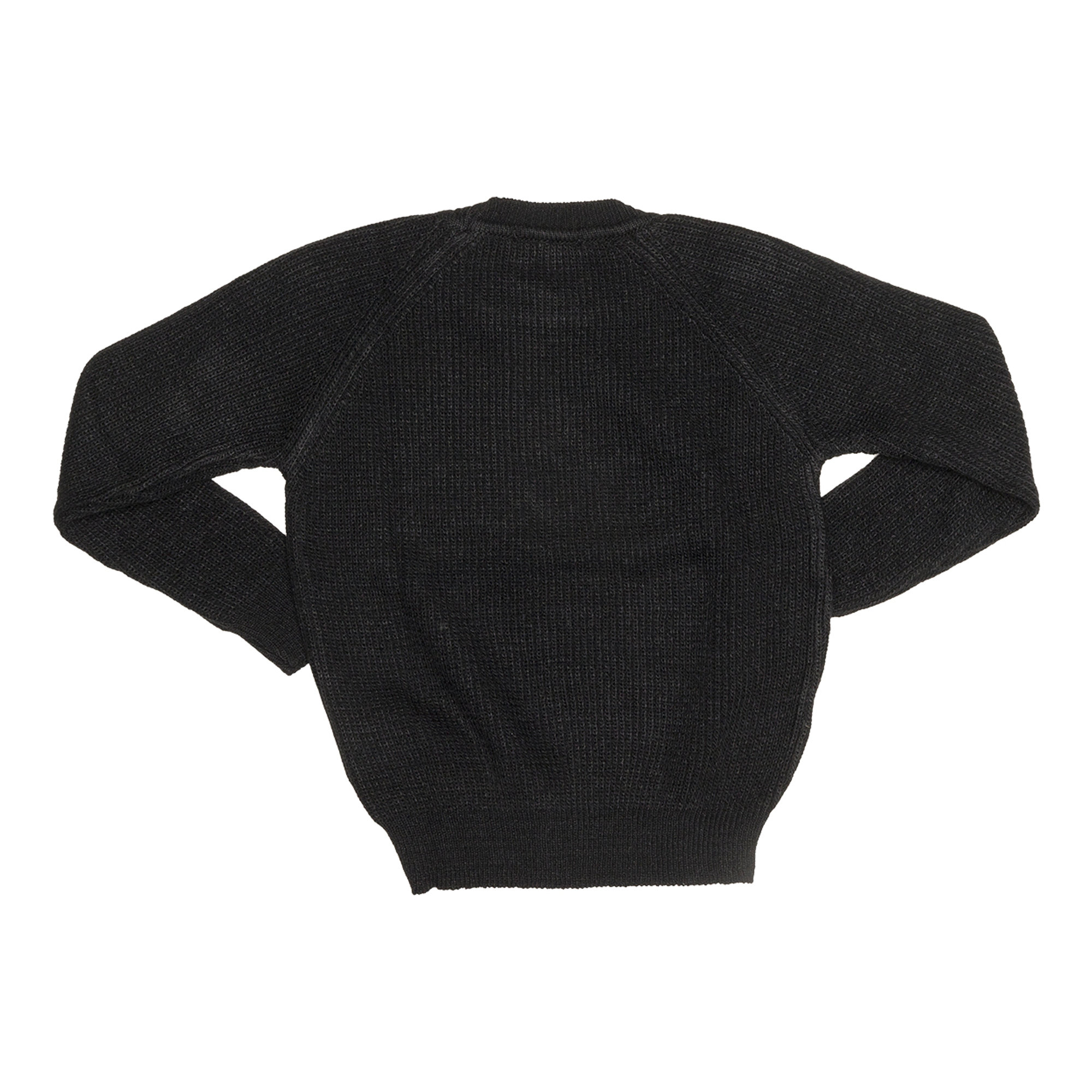 Maglia a coste nere con scritta "COLOUR" Vicolo vista2