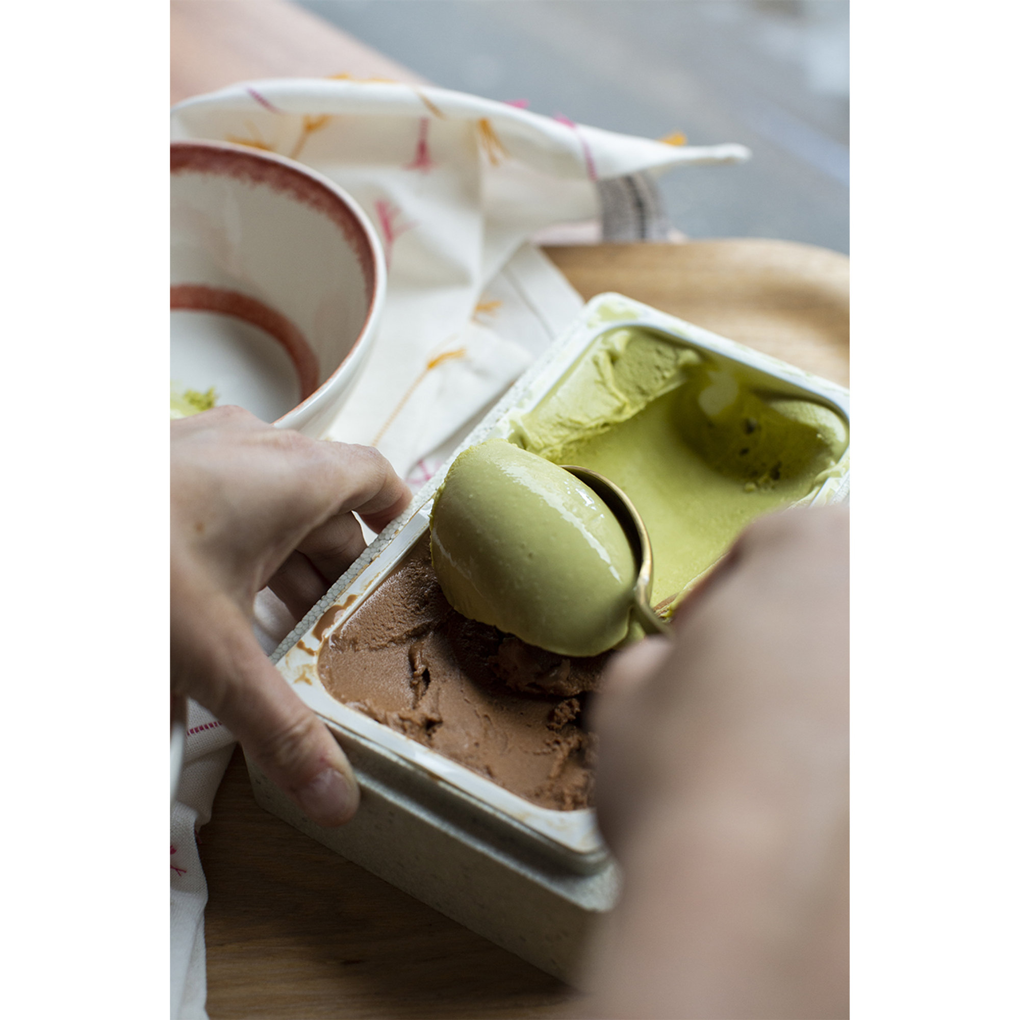 Pistache - bereiding voor ijs 1 l Gelato Libre Domori vista19