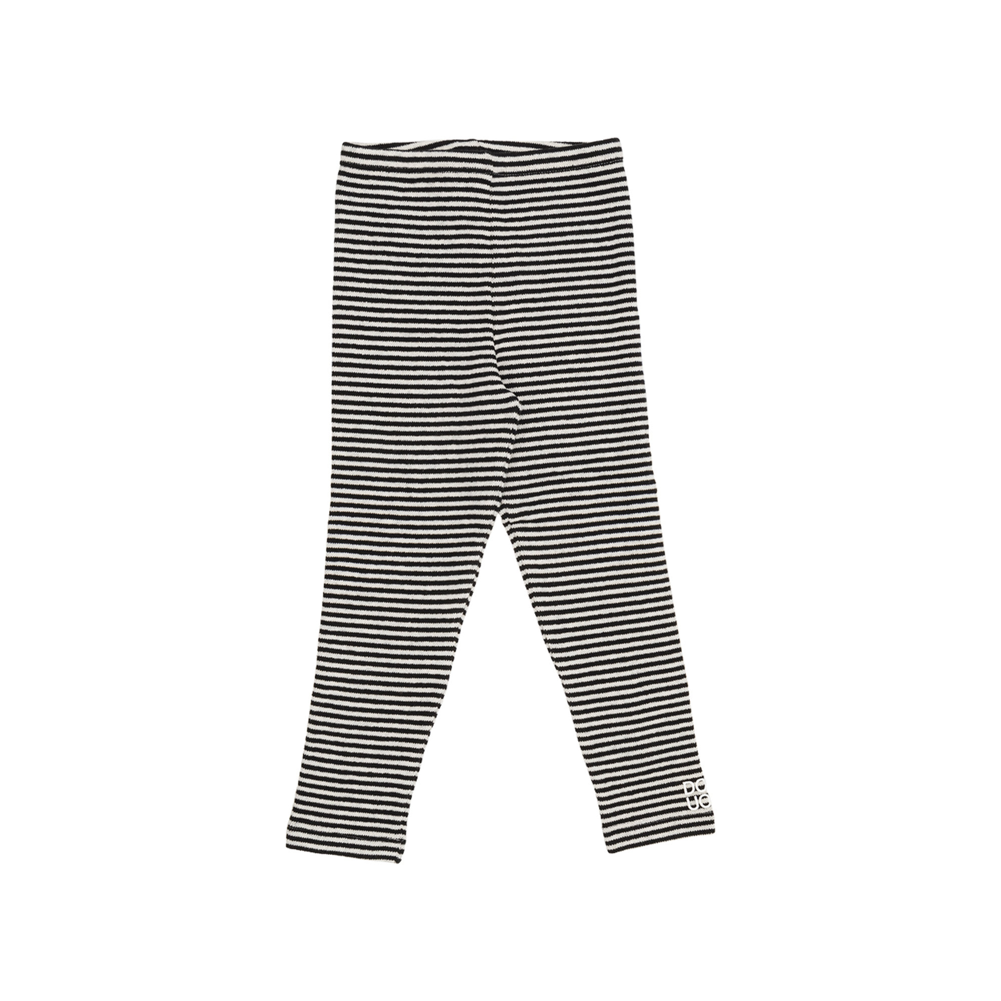 Legging a righe bianche e nere DOUUOD vista0