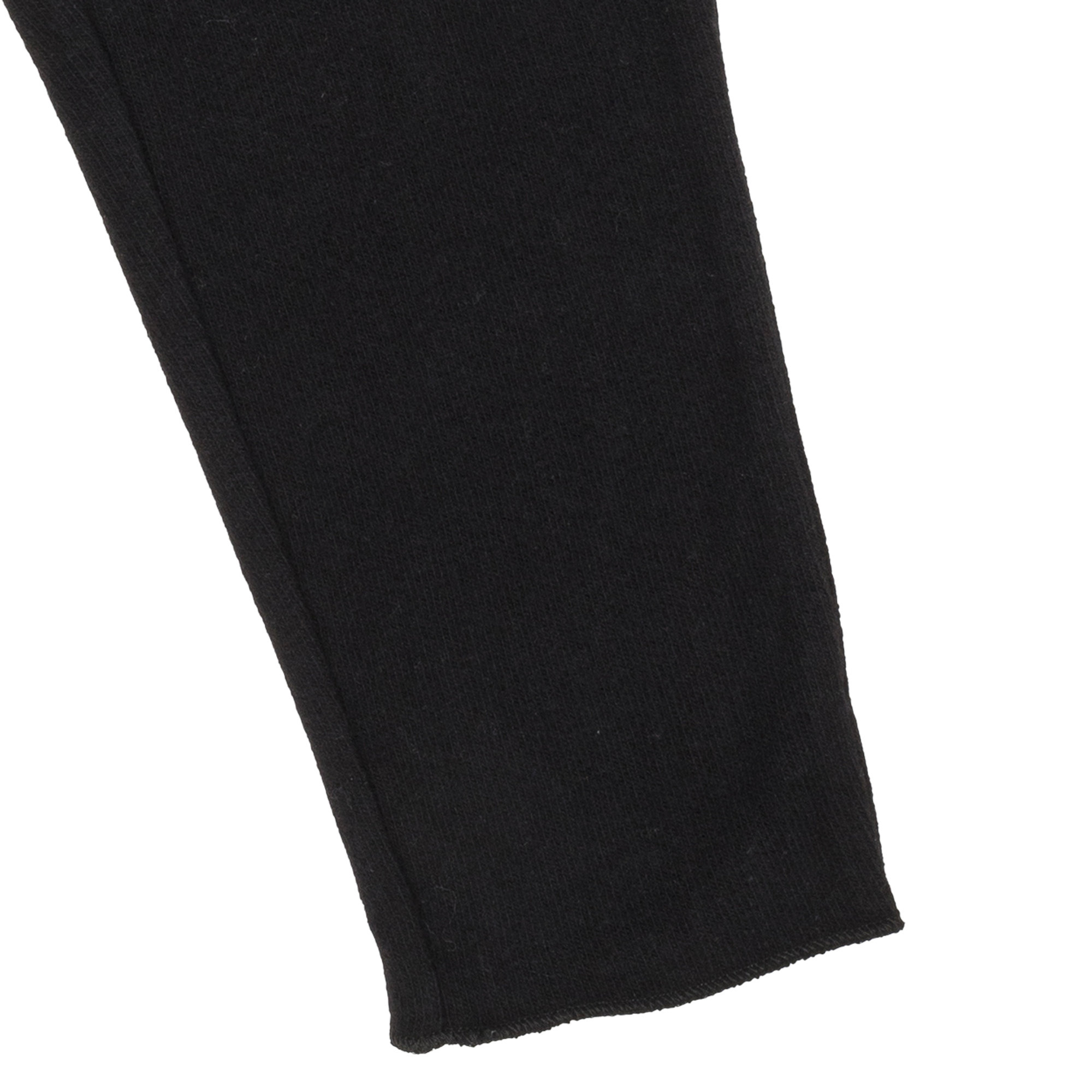 Pantaloni in cotone caldo con elastico in vita neri DOUUOD vista2