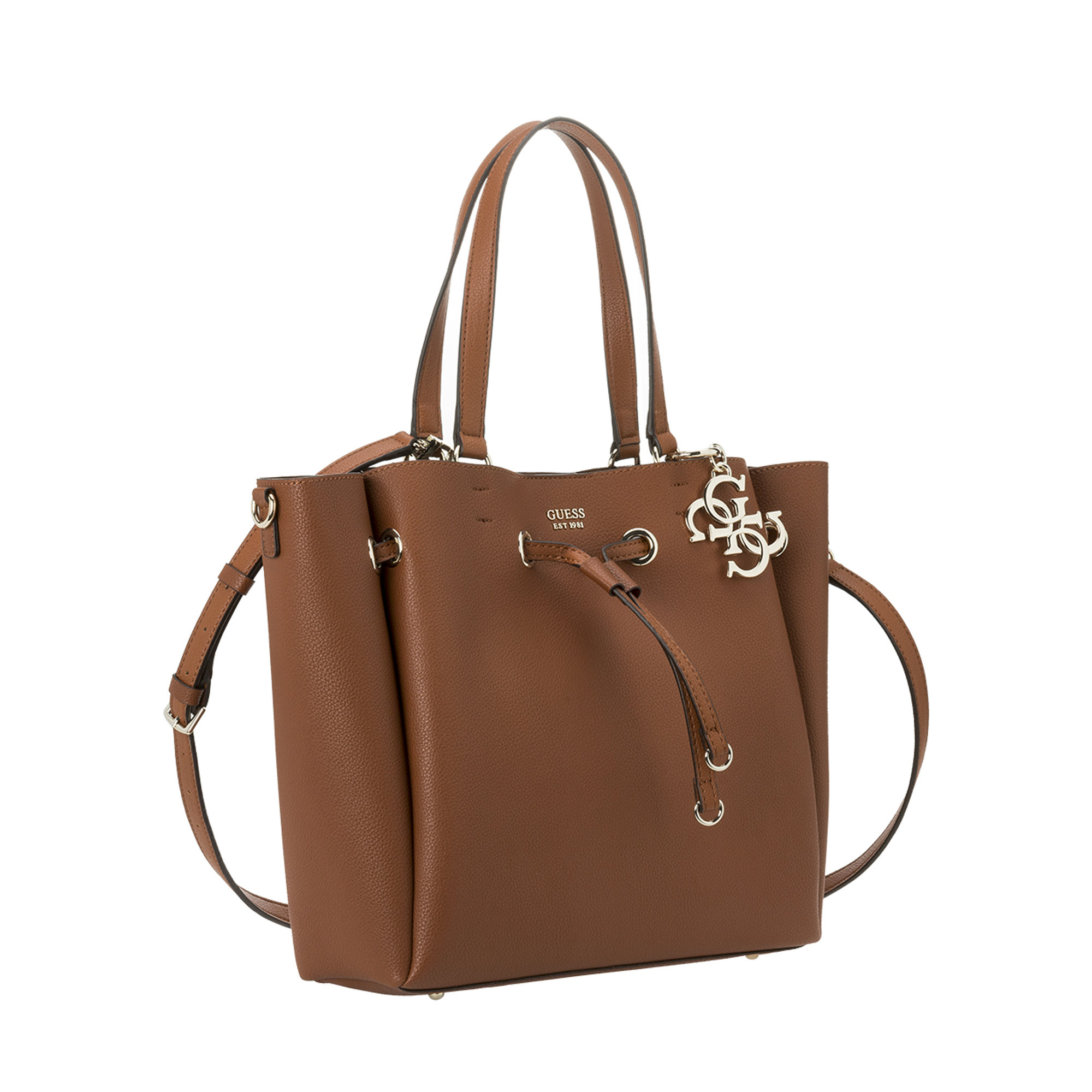 Borsa a mano Digital cognac Guess  vista2