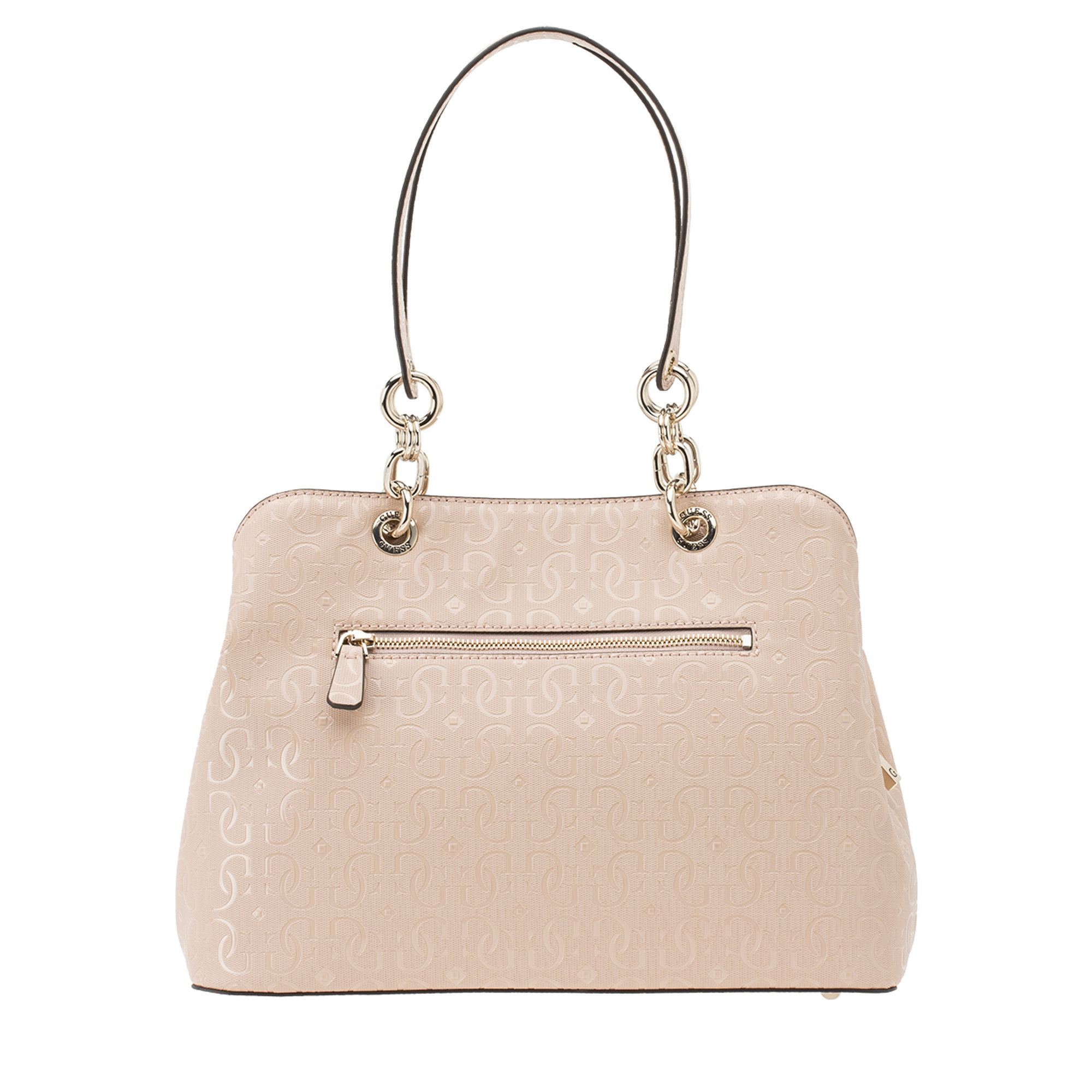 Borsa a spalla logo 4G rosa cipria Guess  vista1