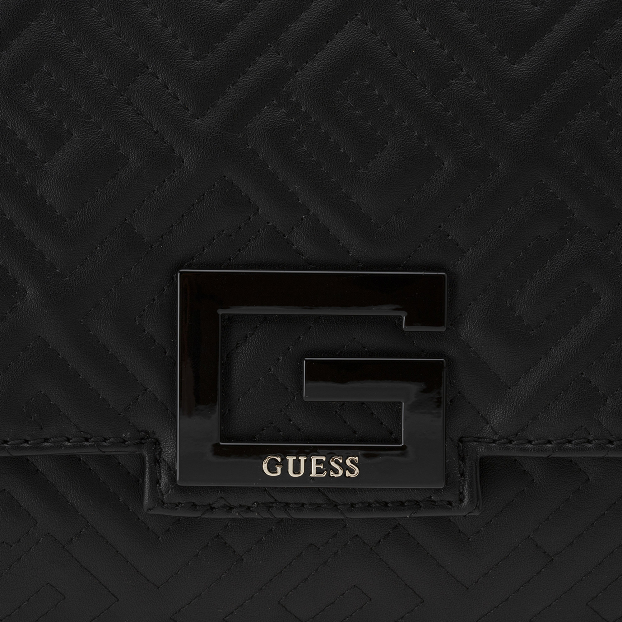 Borsa a tracolla trapuntata nera Guess  vista3