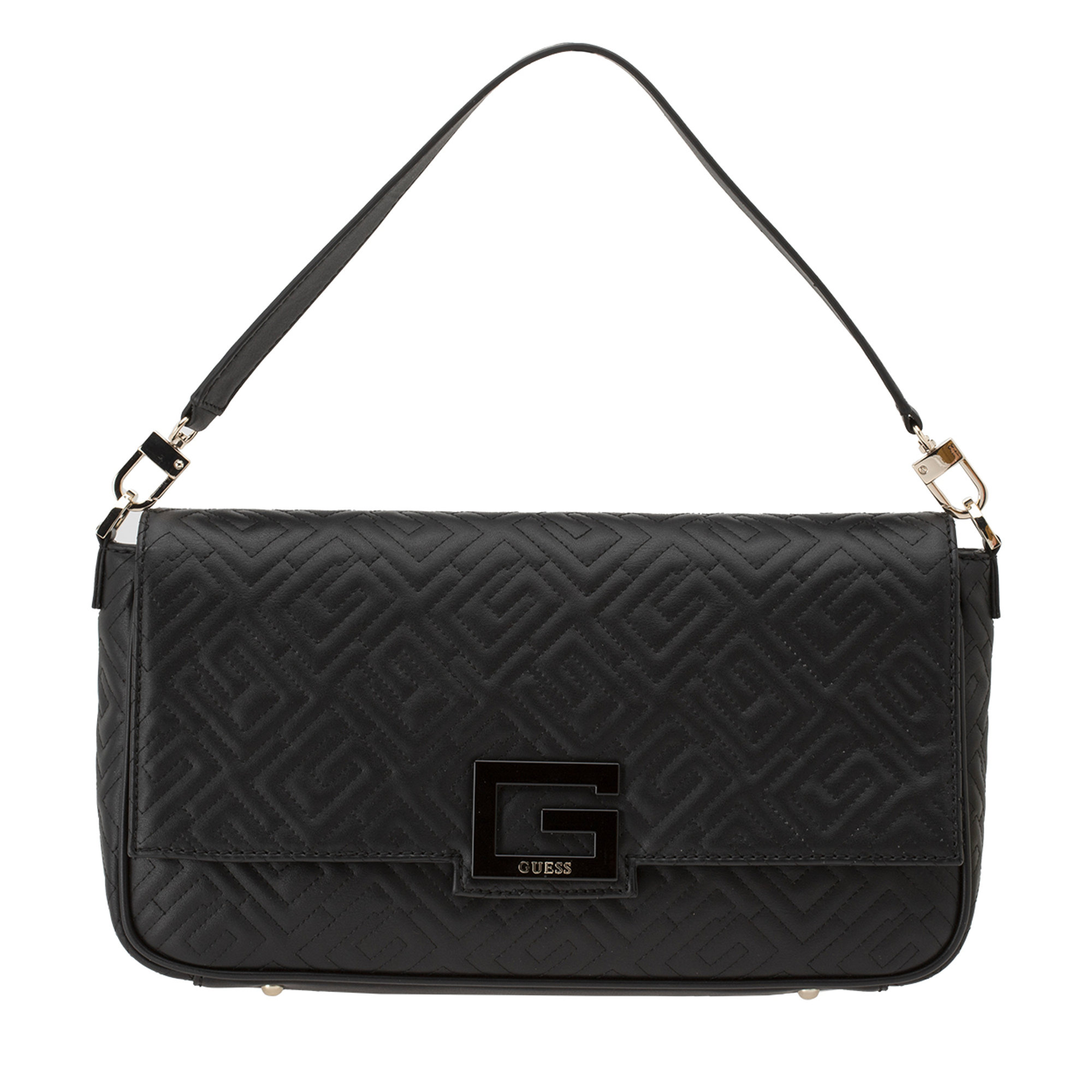 Borsa a tracolla trapuntata nera Guess  vista0