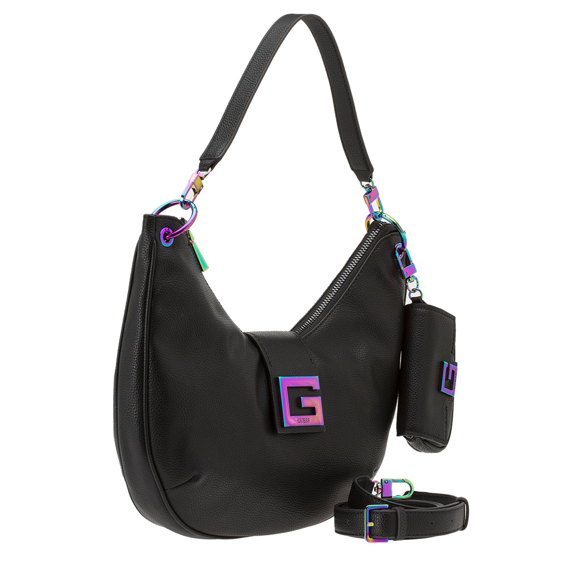 Borsa hobo nera Guess  vista1