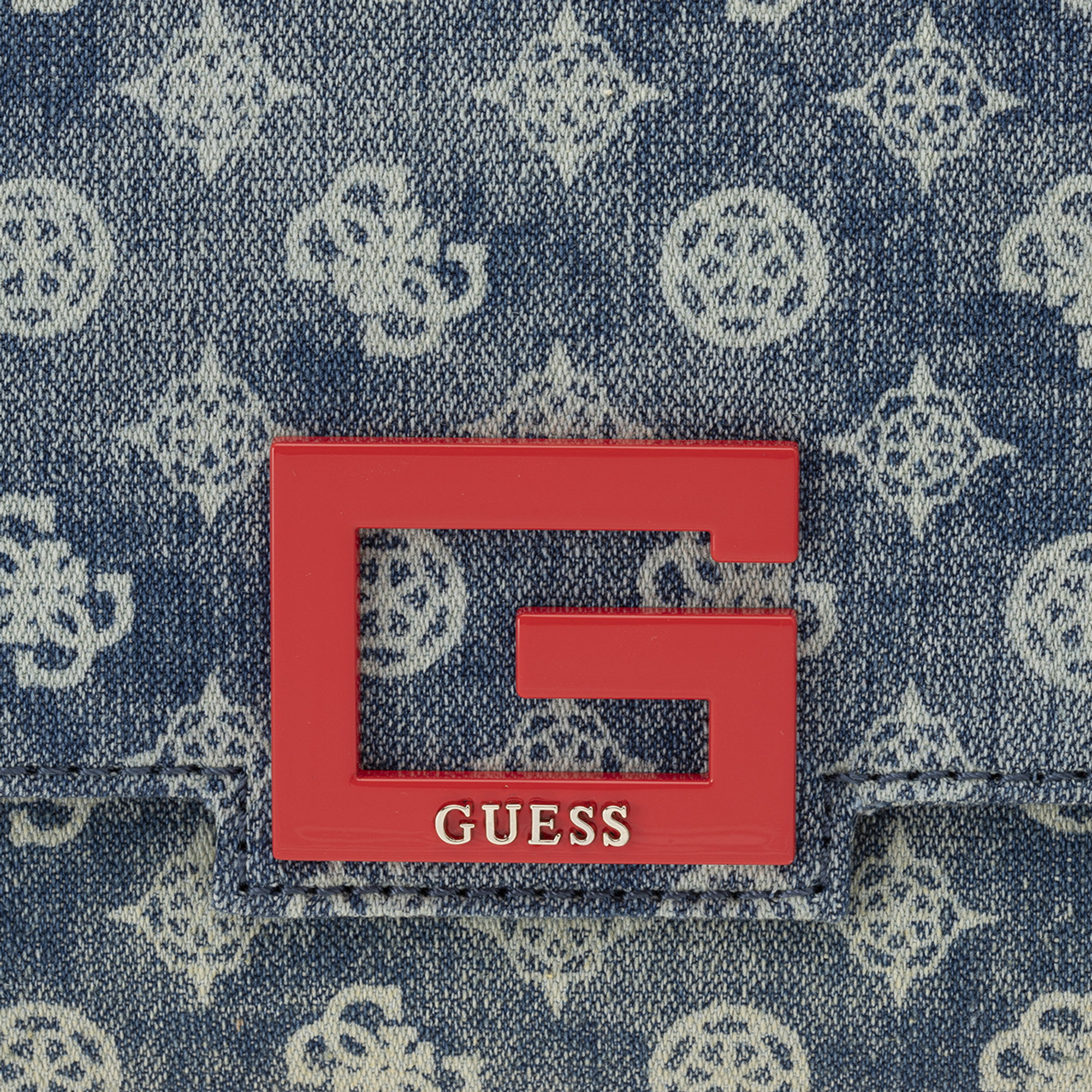 Borsa a tracolla Brightside in denim Guess  vista3
