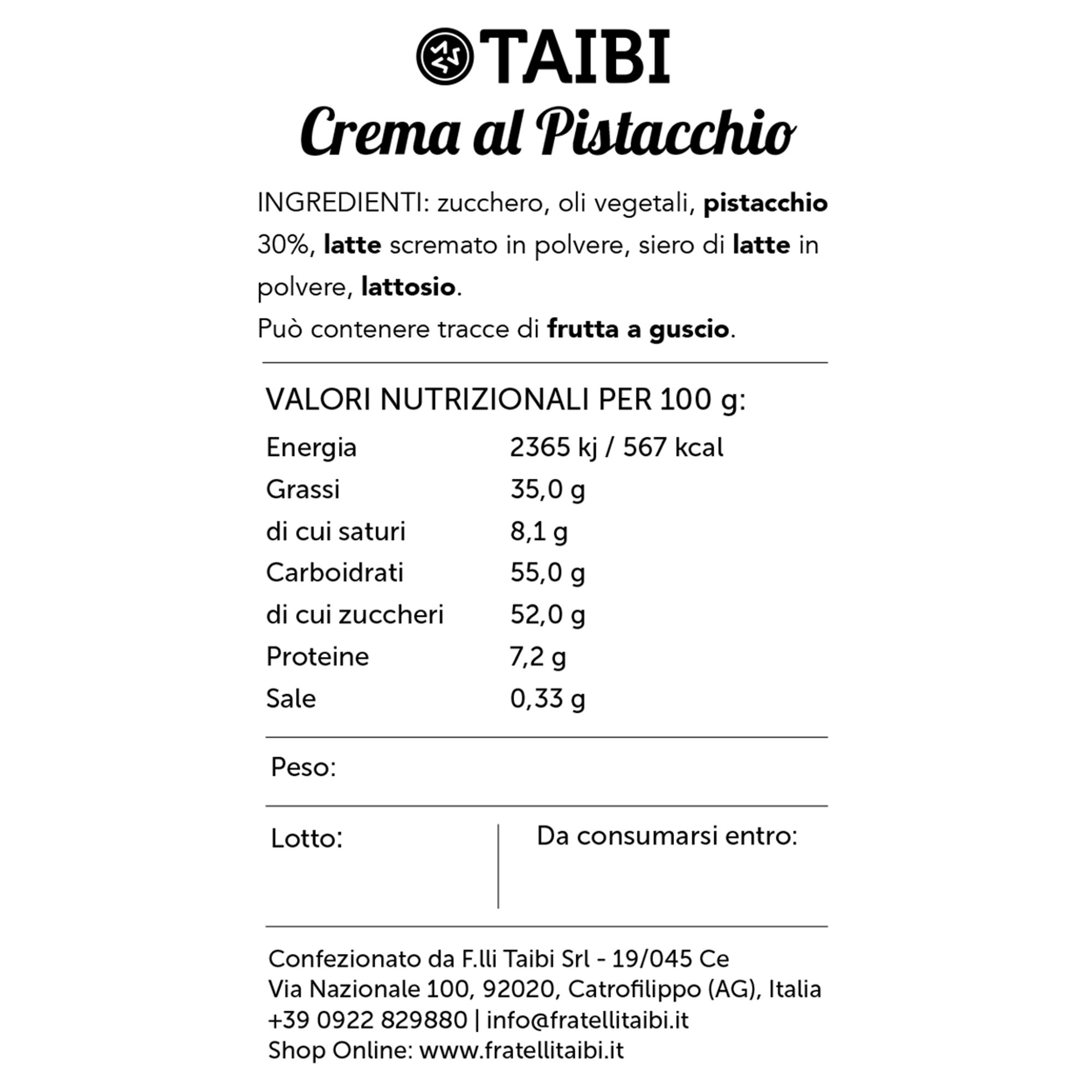 Panettone Sublime al Pistacchio 1 kg - Crema spalmabile di Pistacchio 200 gr Taibi vista5