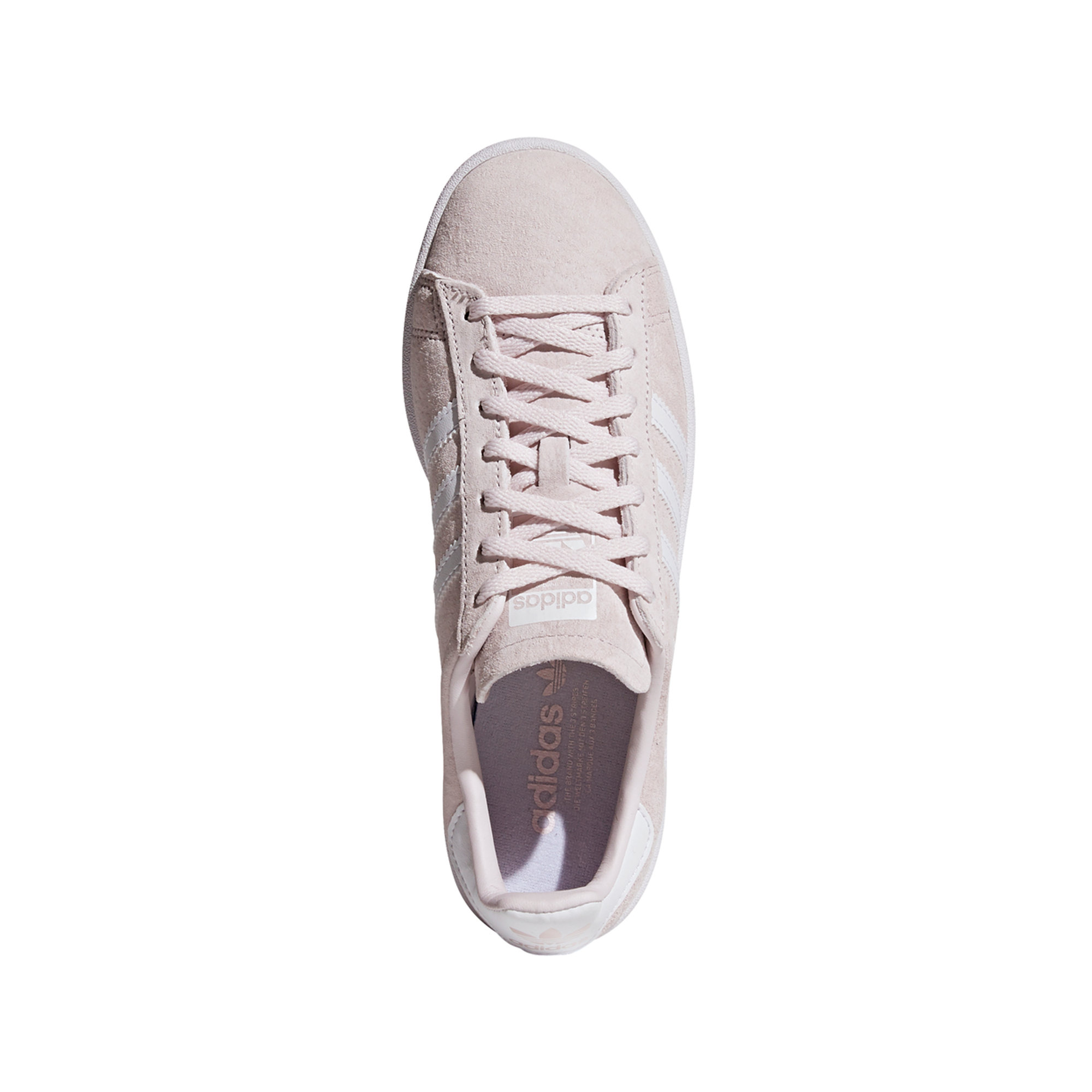 Sneaker bassa rosa chiaro con lacci e logo ADIDAS vista1