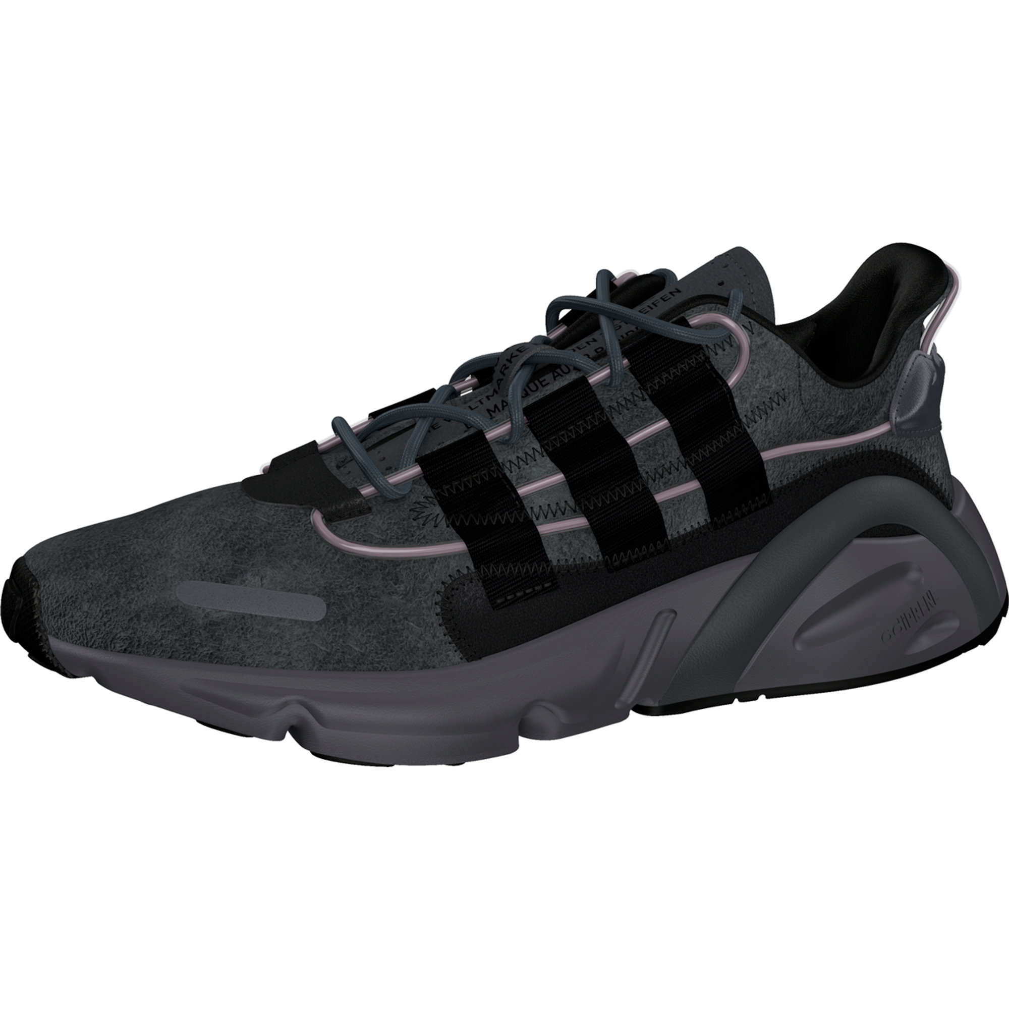 LXCON nera con lacci e fondo sagomato ADIDAS vista3