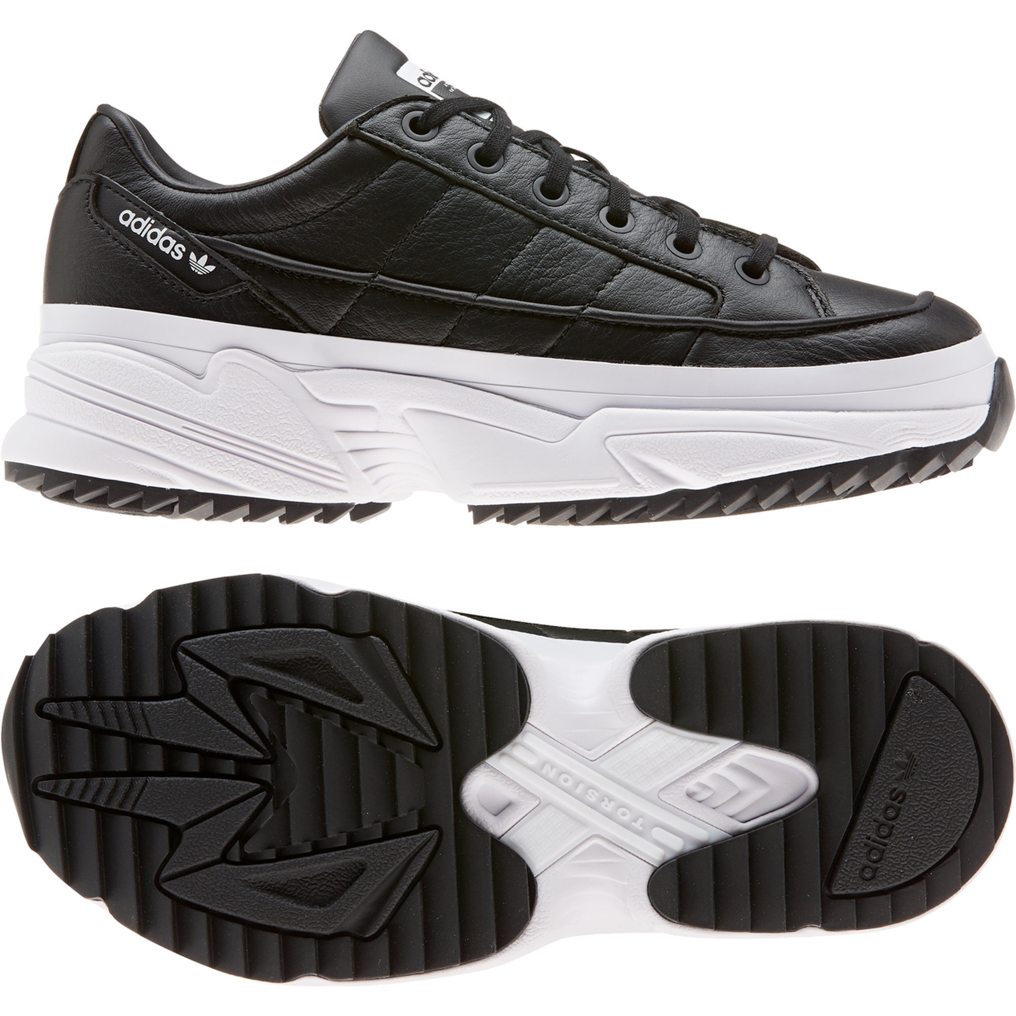 ADIDAS KIELLOR nere con suola bianca in gomma ADIDAS vista2