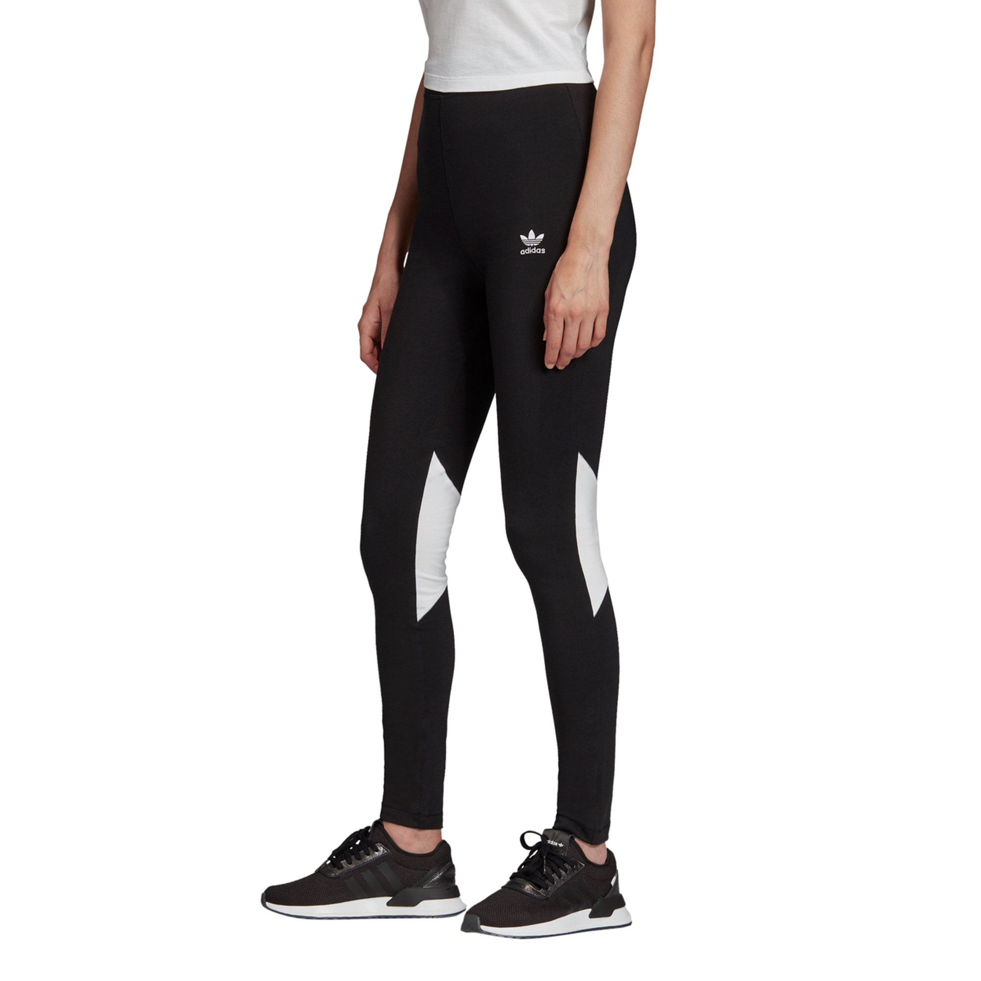 Pantaloni  BELLISTA in cotone neri con inserti colorati ADIDAS vista0