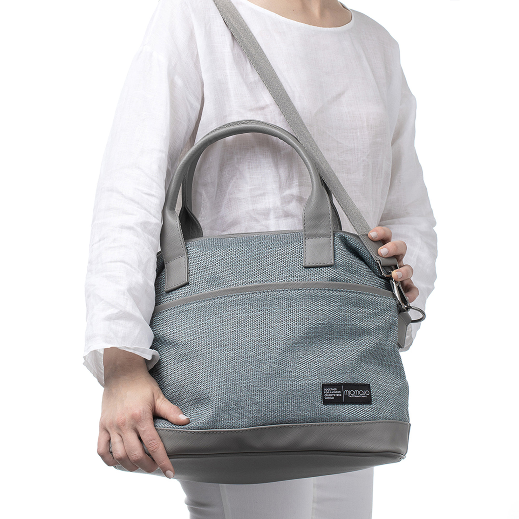 Borsa Essential Luna City azzurra Miomojo vista2