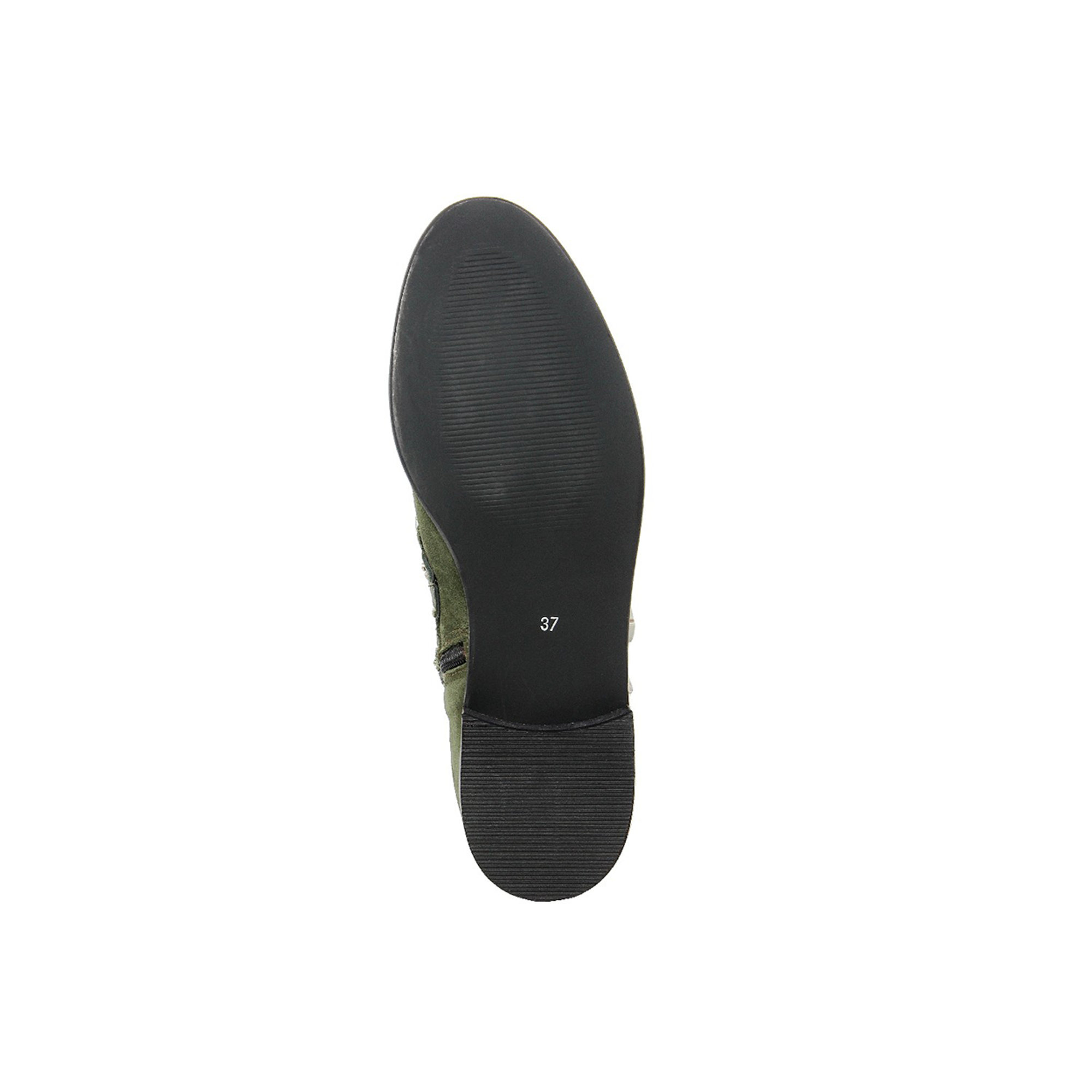 Stivaletti in camoscio con tre lacci e fibbie laterali verdi Cold Out Scarpe vista1