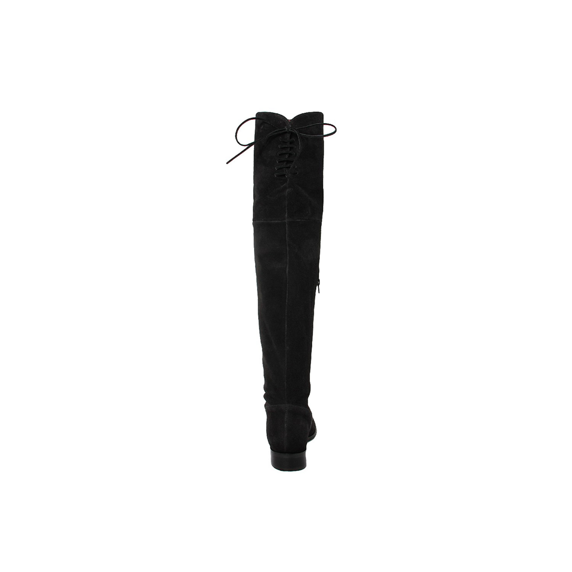 Stivali cuissard in camoscio neri con laccio sul retro Cold Out Scarpe vista2