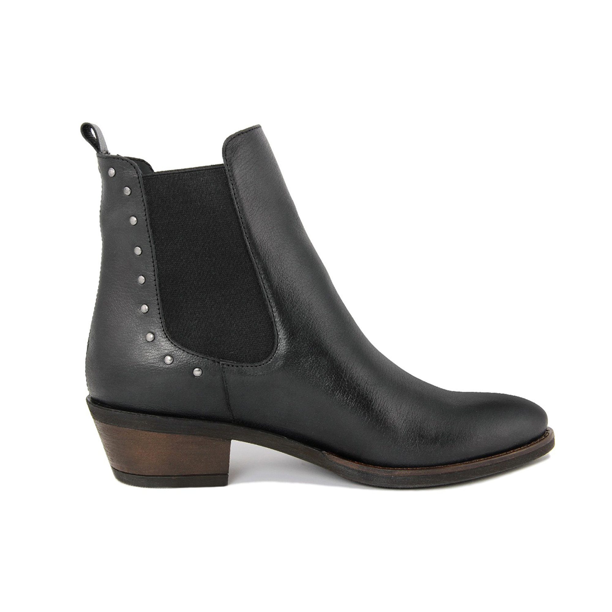 Stivaletti in pelle con mini borchie neri Cold Out Scarpe vista0