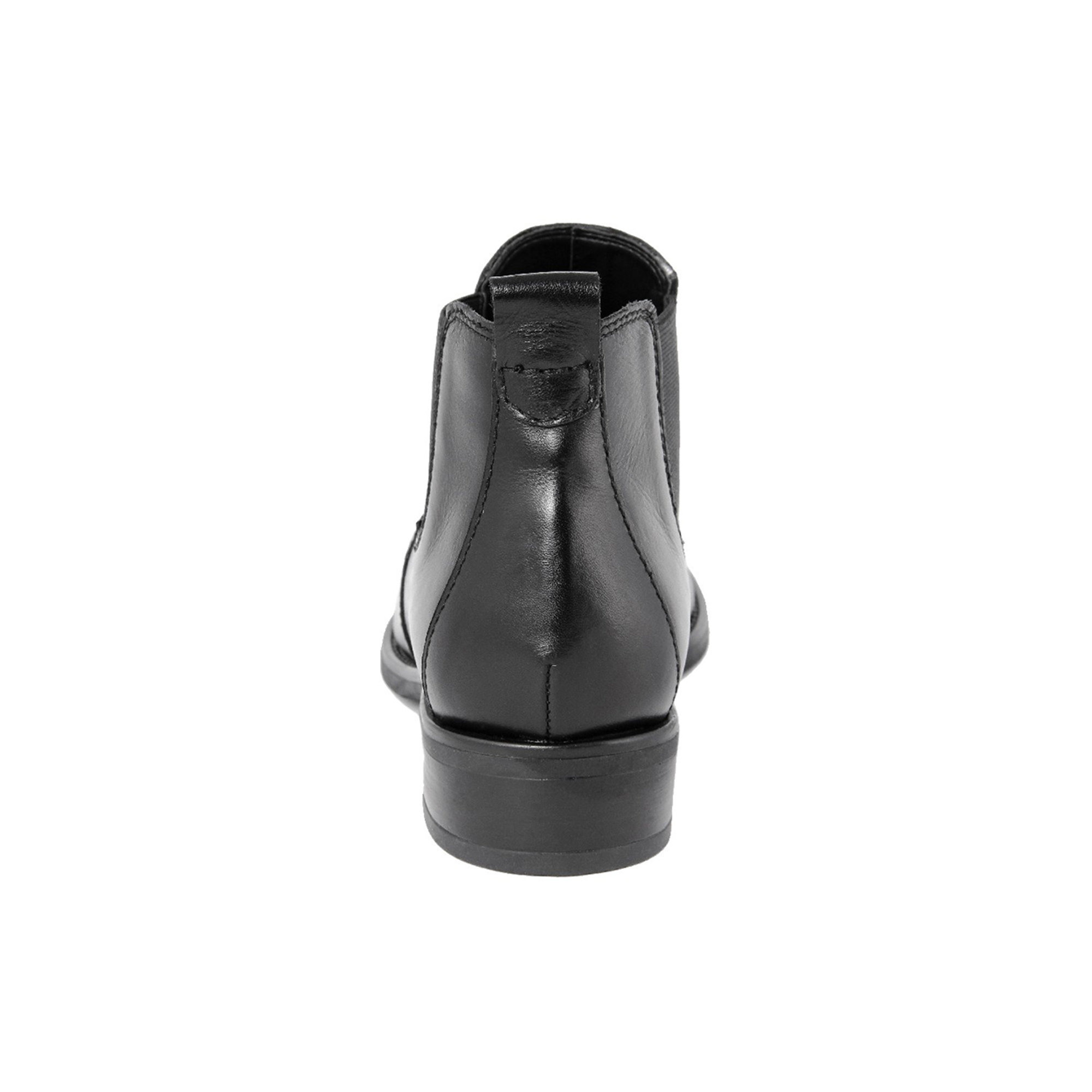 Stivaletti sfilati al malleolo con elastici in pelle neri Cold Out Scarpe vista1