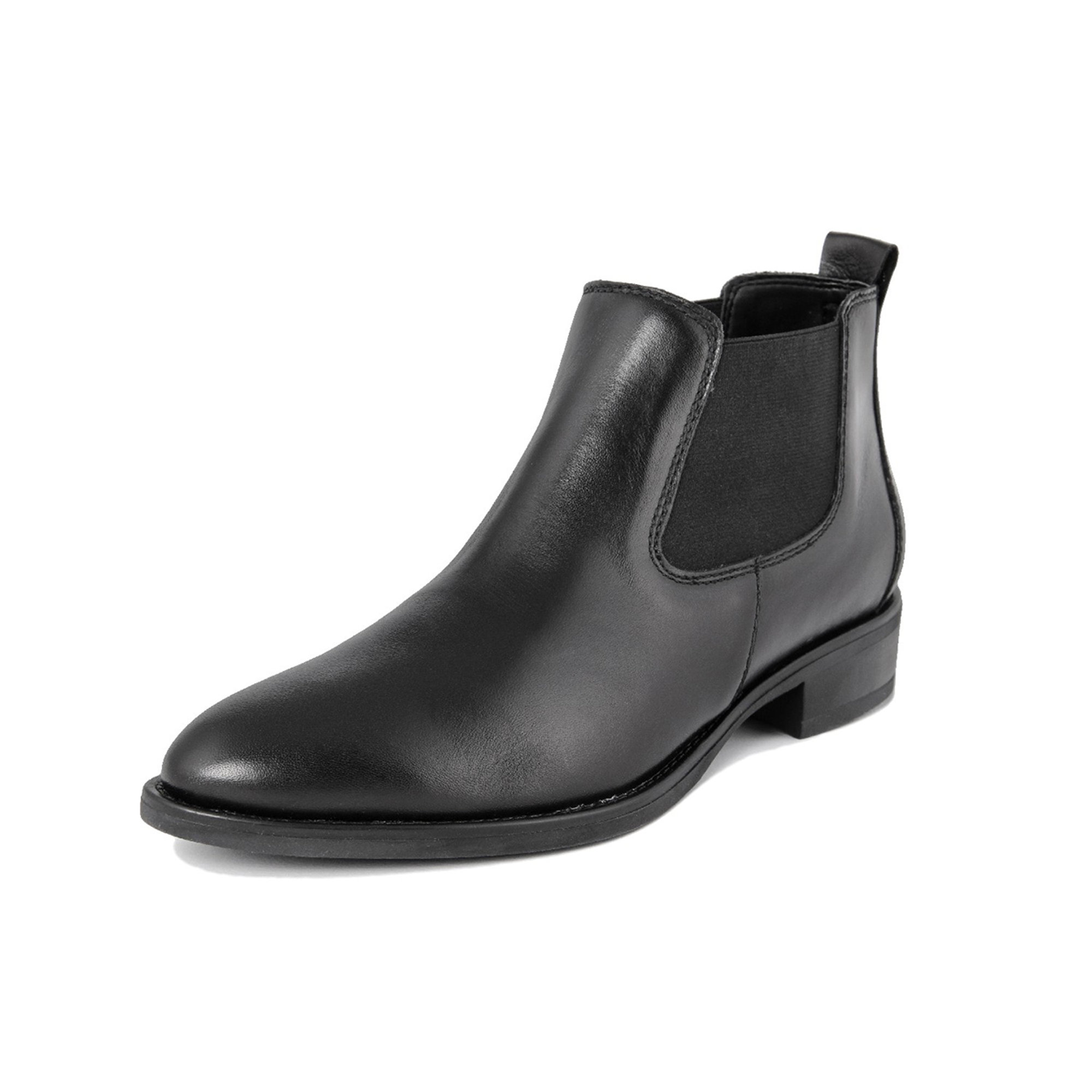 Stivaletti sfilati al malleolo con elastici in pelle neri Cold Out Scarpe vista5