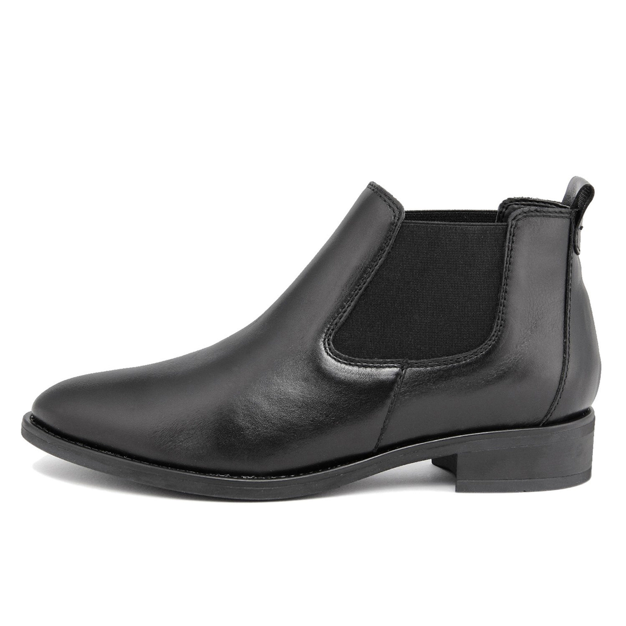 Stivaletti sfilati al malleolo con elastici in pelle neri Cold Out Scarpe vista6