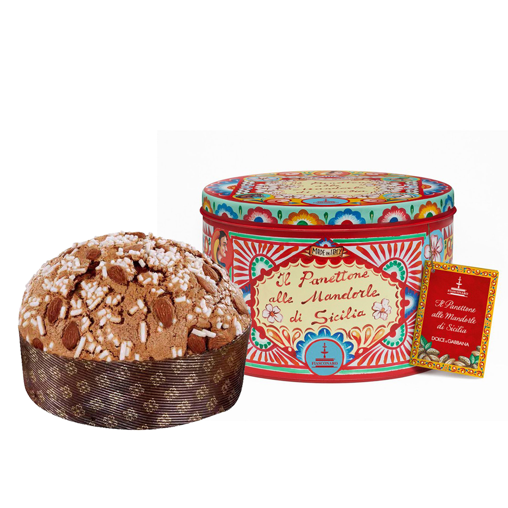 Panettone aux amandes Dolce & Gabbana 1 kg Fiasconaro vista0