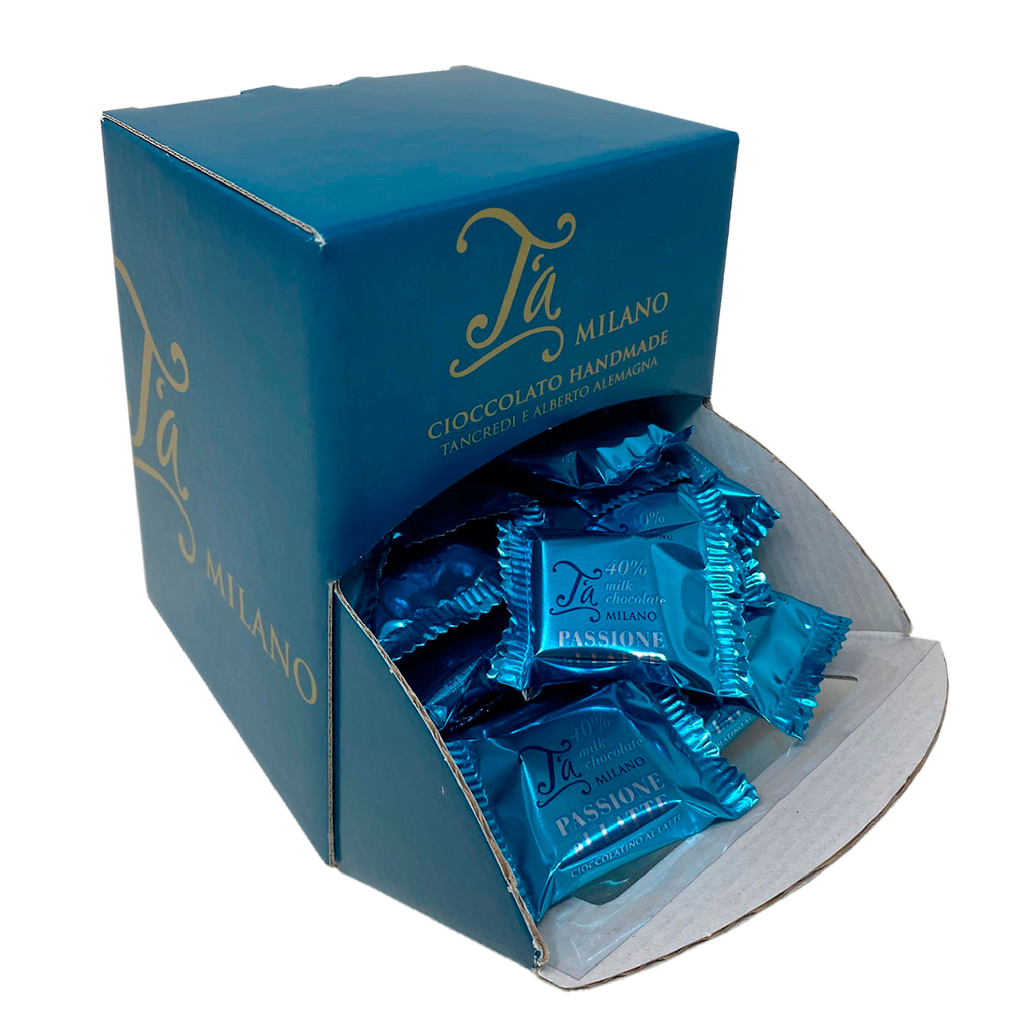 60 cioccolatini al latte 40%, 8 gr cad T'a Milano vista1