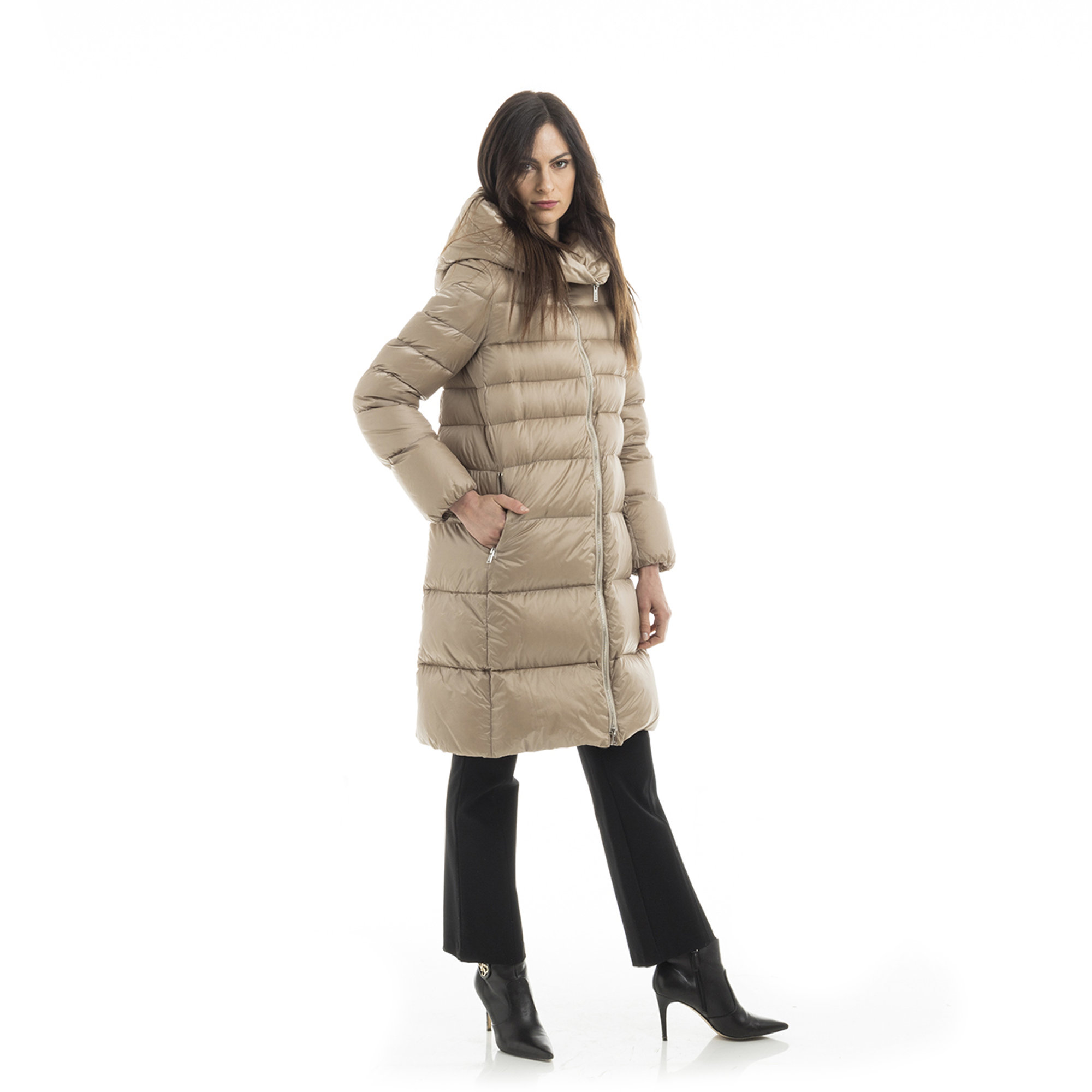Piumino a trapunta orizzontale beige Add vista1