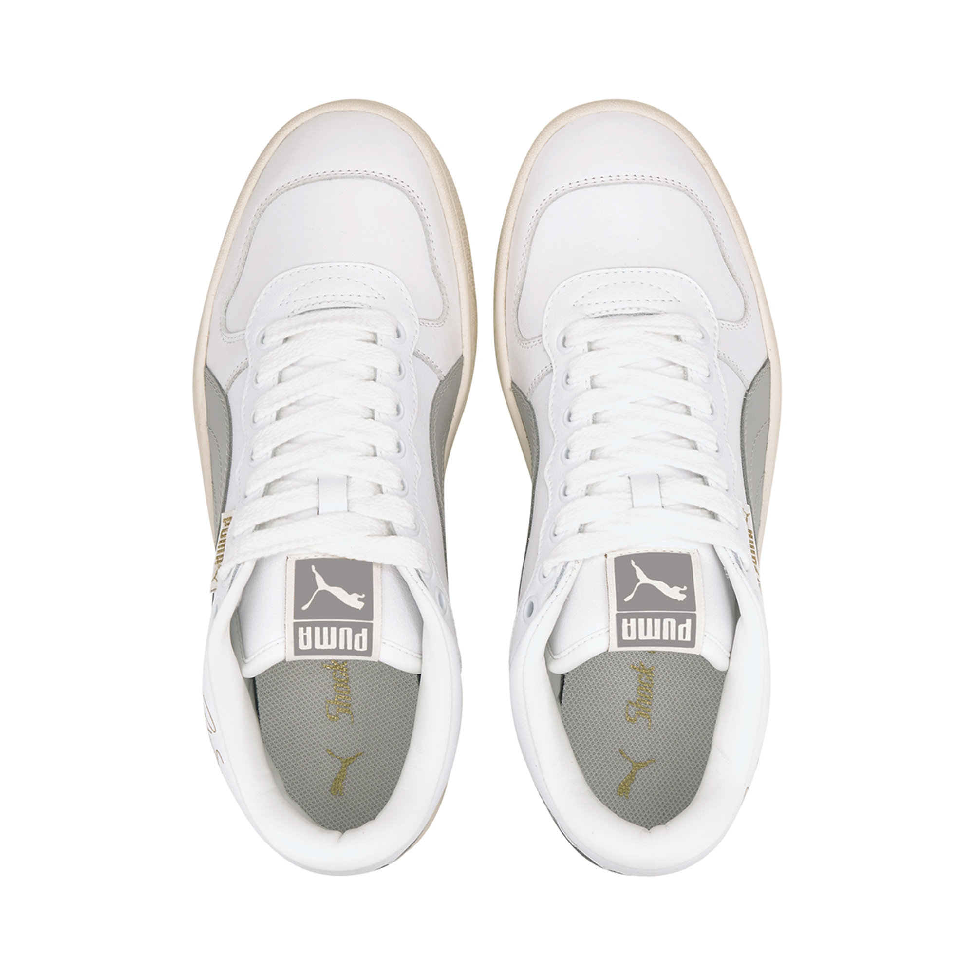 Sneakers alte Ralph Sampson Demi OG bianche e grigie Puma vista3