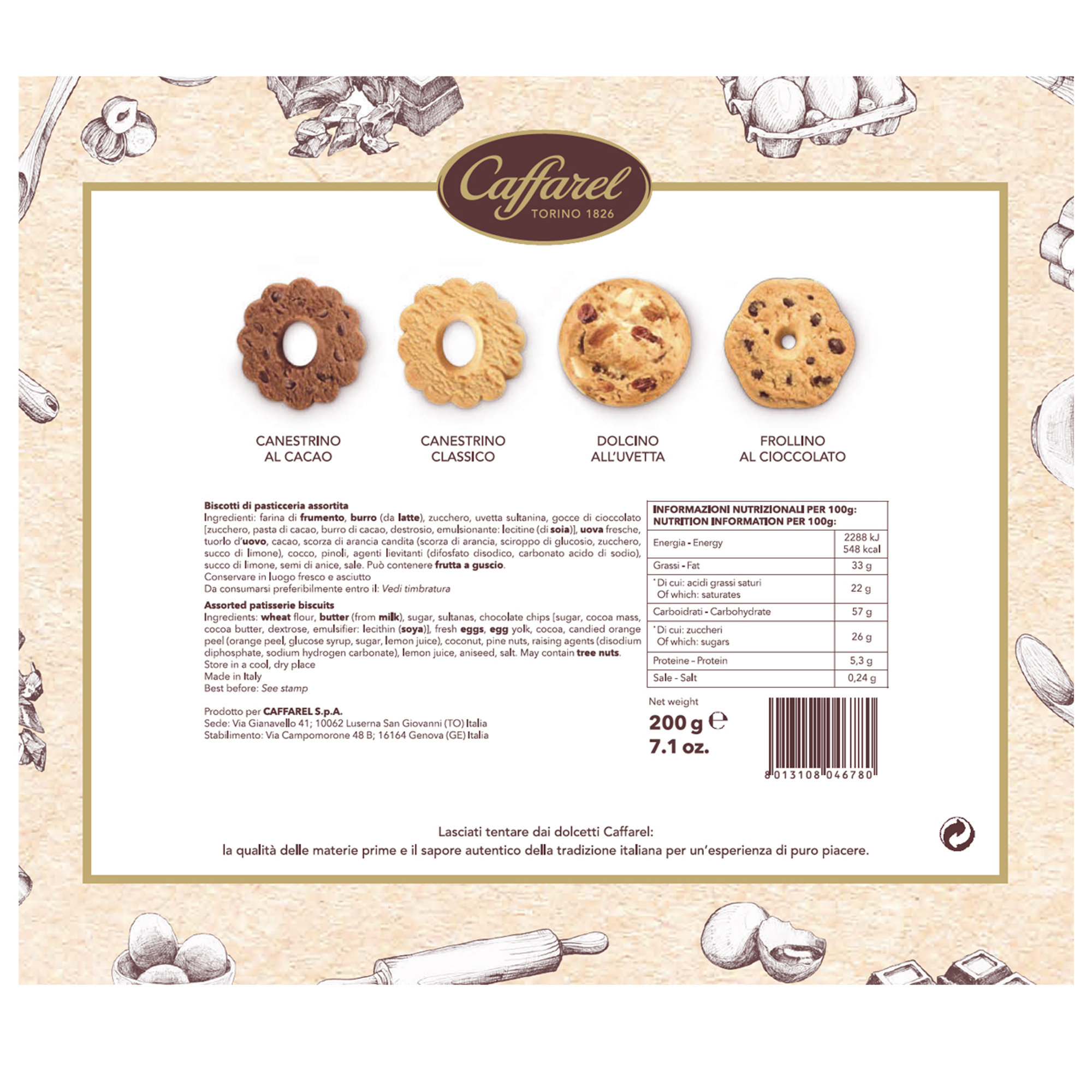 2 confezioni regalo - Piccola pasticceria 200 gr Caffarel vista2