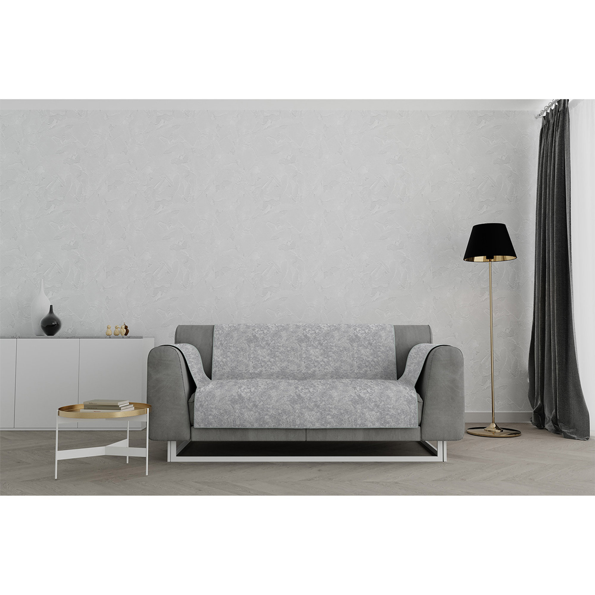 Funda sofá antideslizante GLAMOUR, gris claro Datex obsoleto vista6
