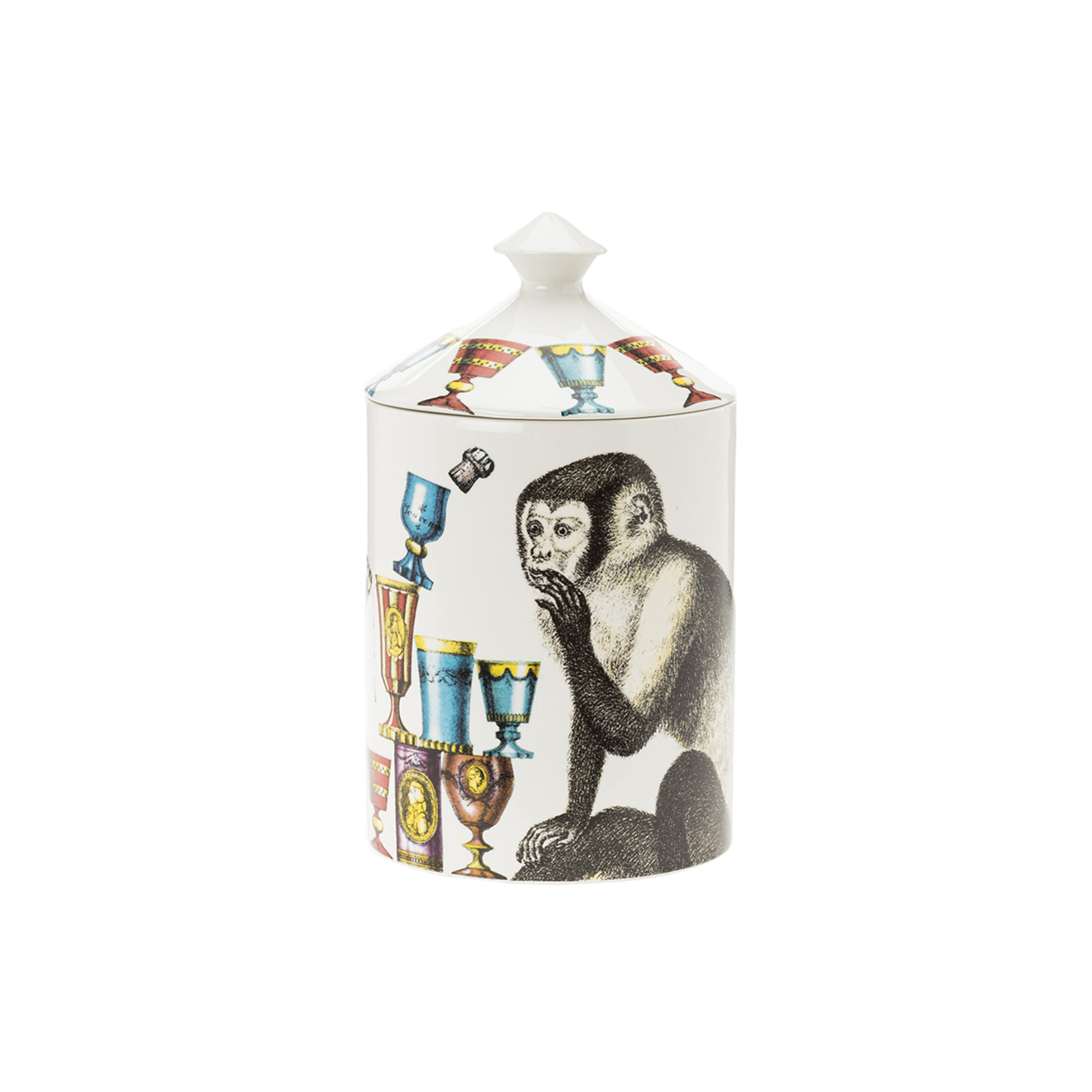 Fornasetti - Vela perfumada Monkeys - 300g Design Oggetti vista0