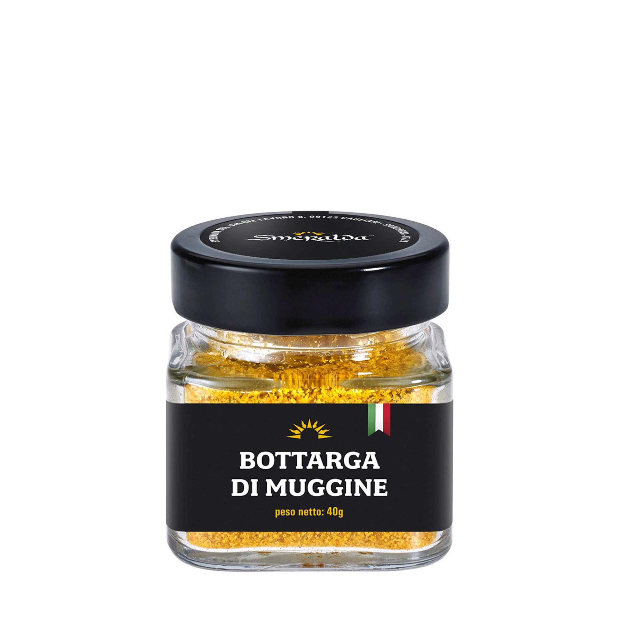 Astuccio Regalo Smeralda: vasetto Bottarga di  Muggine grattuggiata 40 gr - Bottarga di Muggine intera peso variabile 40/70 gr Smeralda vista1