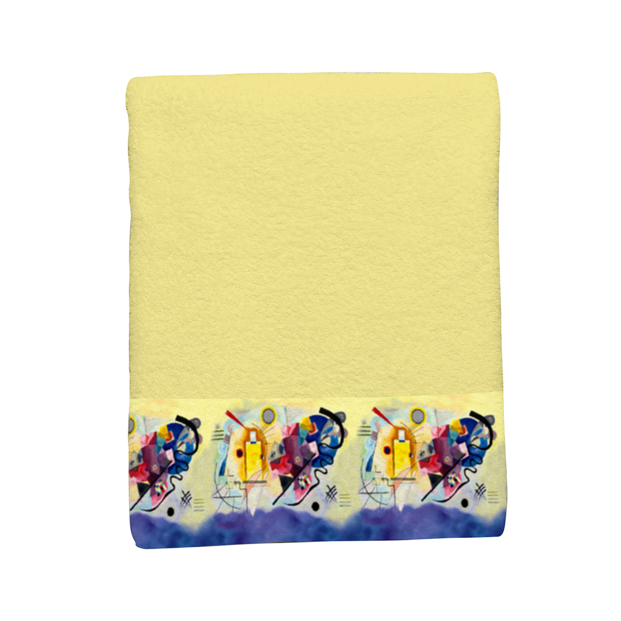 Telo doccia - KANDINSKY - Giallo Rosso Blu TeleD'Autore vista0