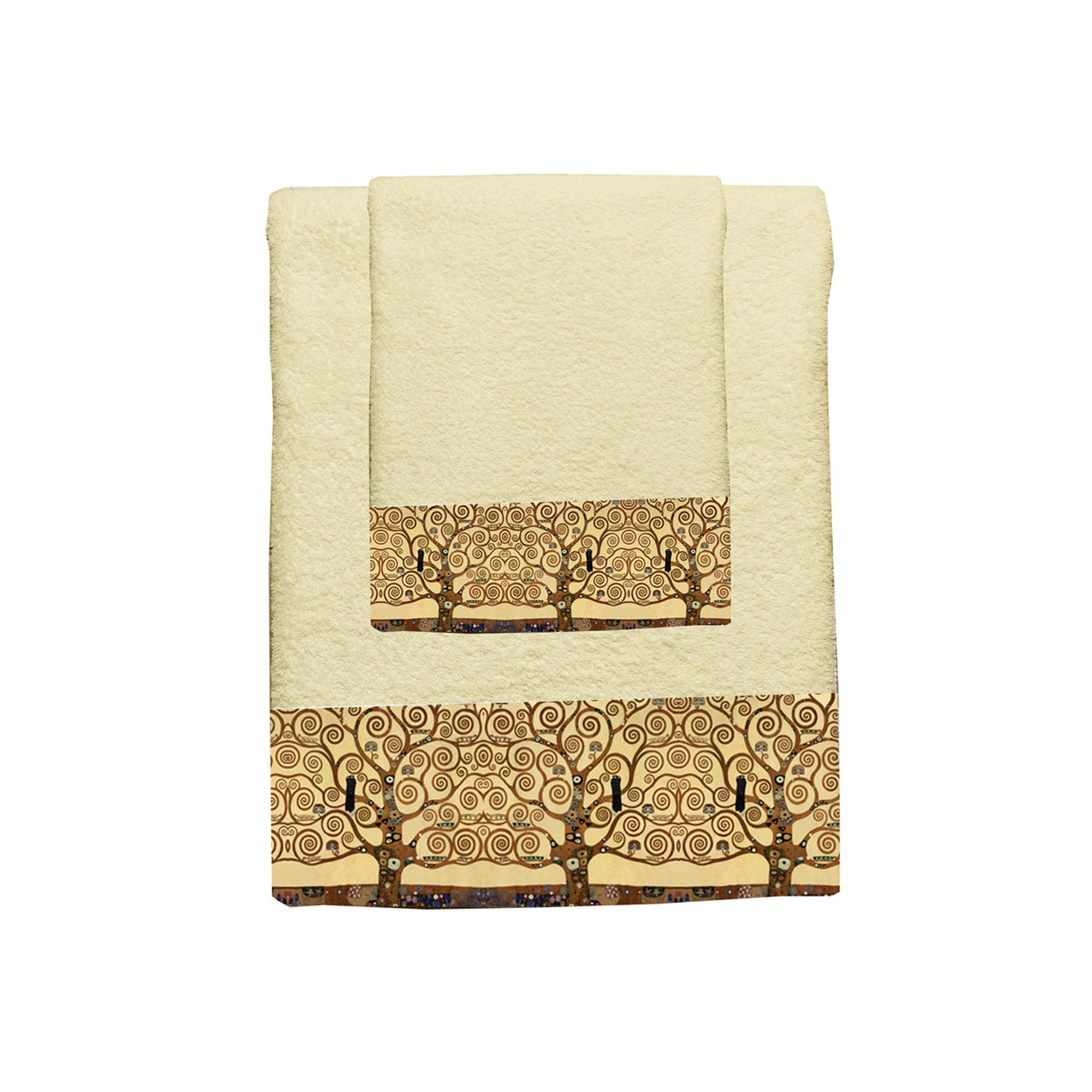 Set asciugamani e ospite - KLIMT - Albero della vita TeleD'Autore vista0