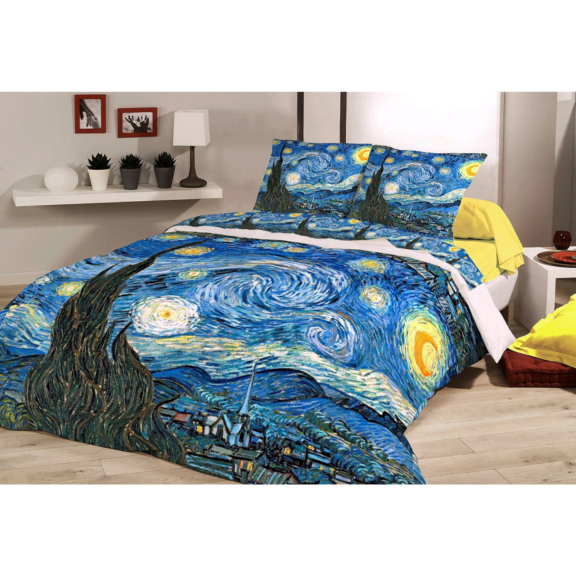 Parure Copripiumino - VAN GOGH - Notte stellata TeleD'Autore vista1