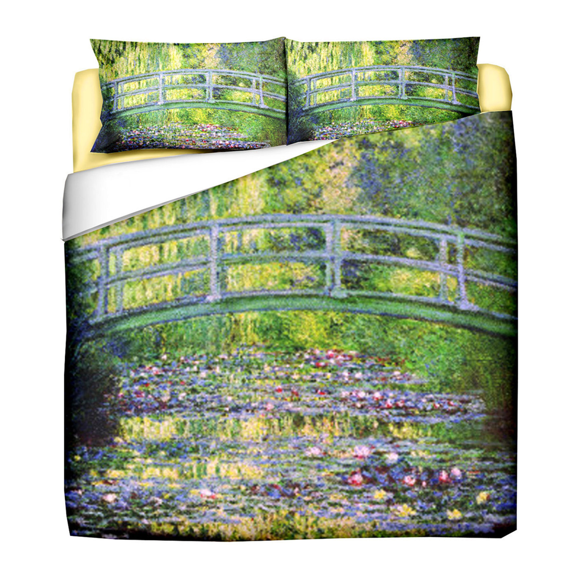 Parure Copripiumino - MONET - Ponte giapponese TeleD'Autore vista0